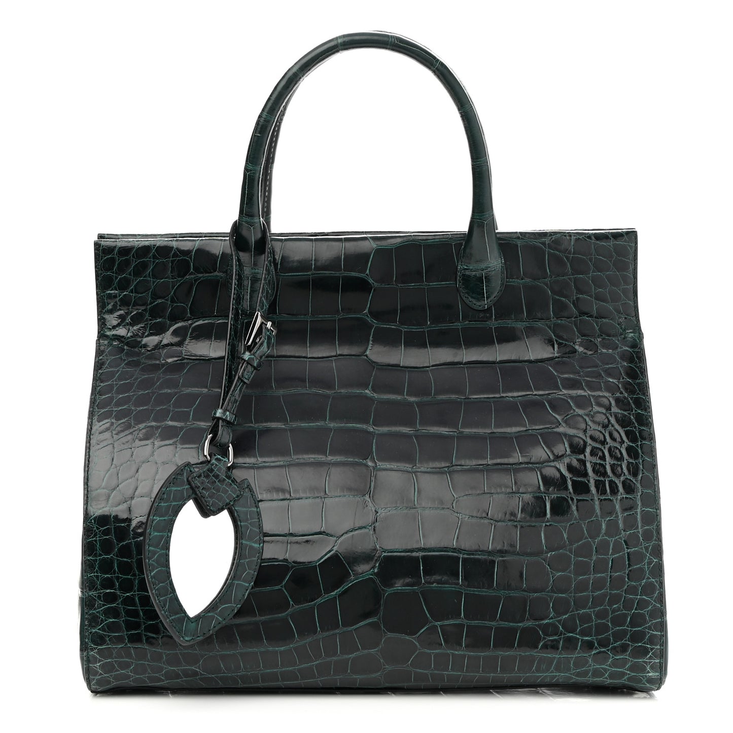 Crocodile Structure Tote Bag Emerald City