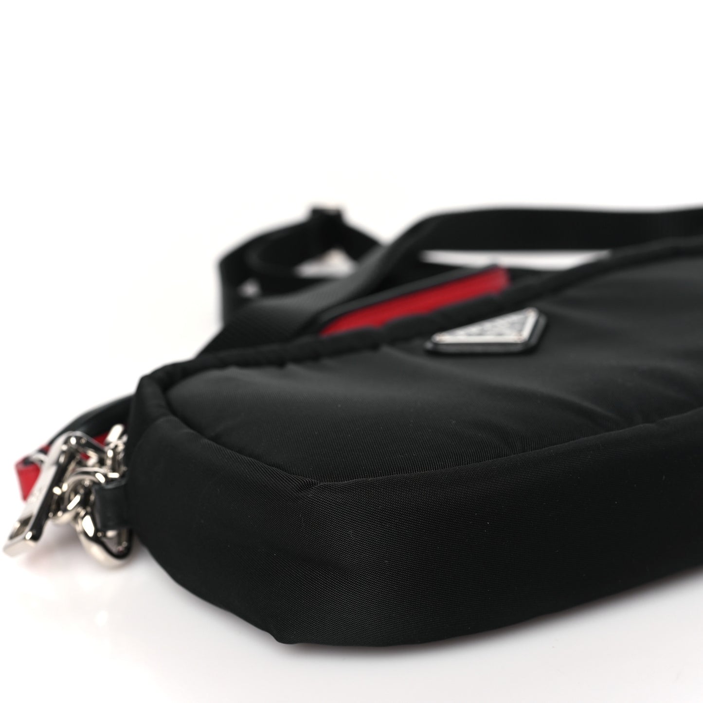 Tessuto Soft Nylon Small Convertible Crossbody Wristlet Black Fuoco
