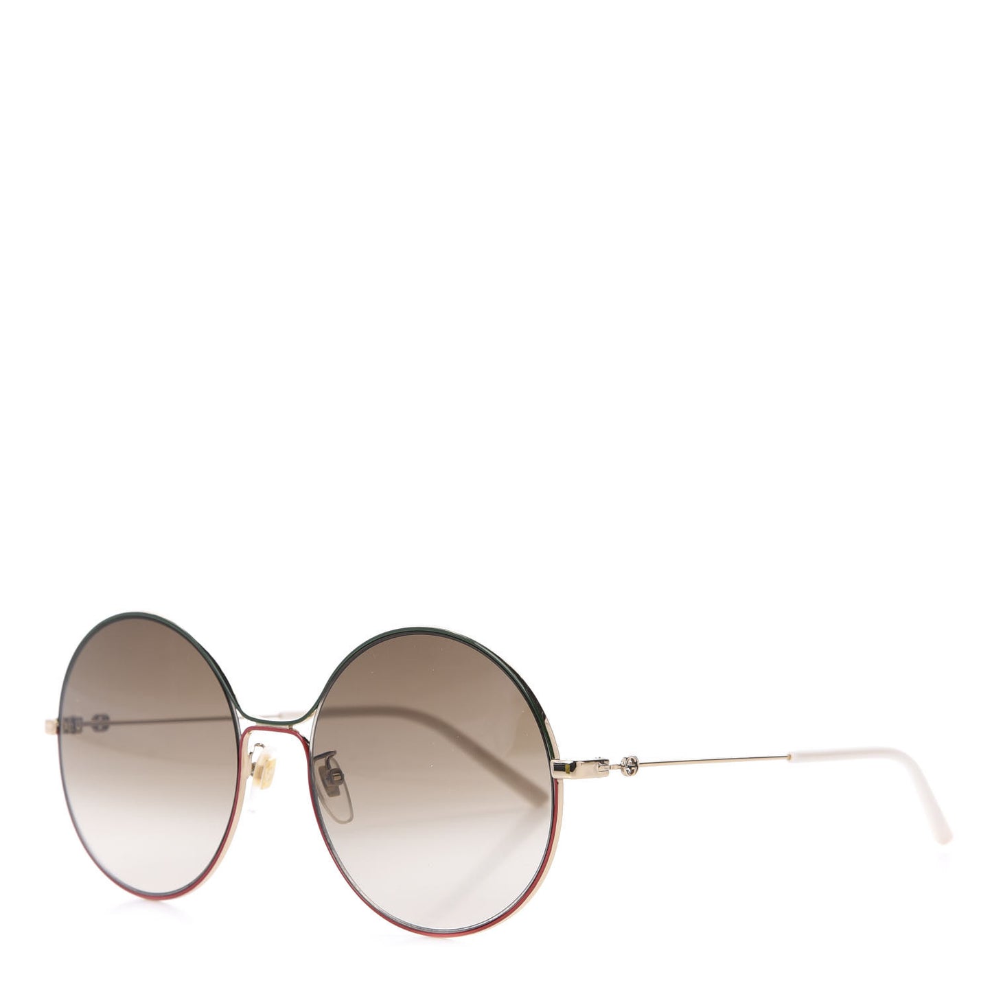 Round Sunglasses GG0395S Red Green