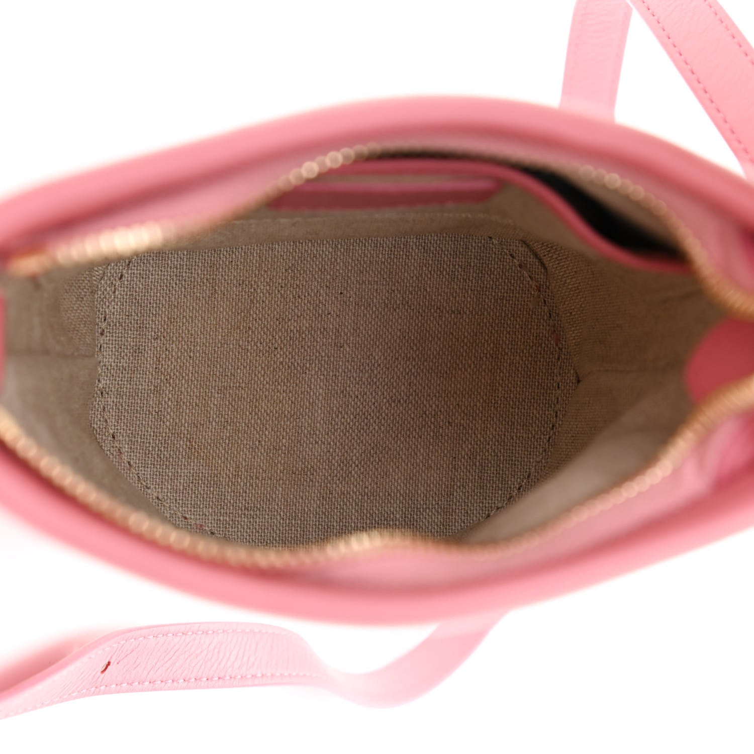 Mansur Gavriel Pebbled Calfskin Mini Zip Bucket Bag Pink 4 of 7