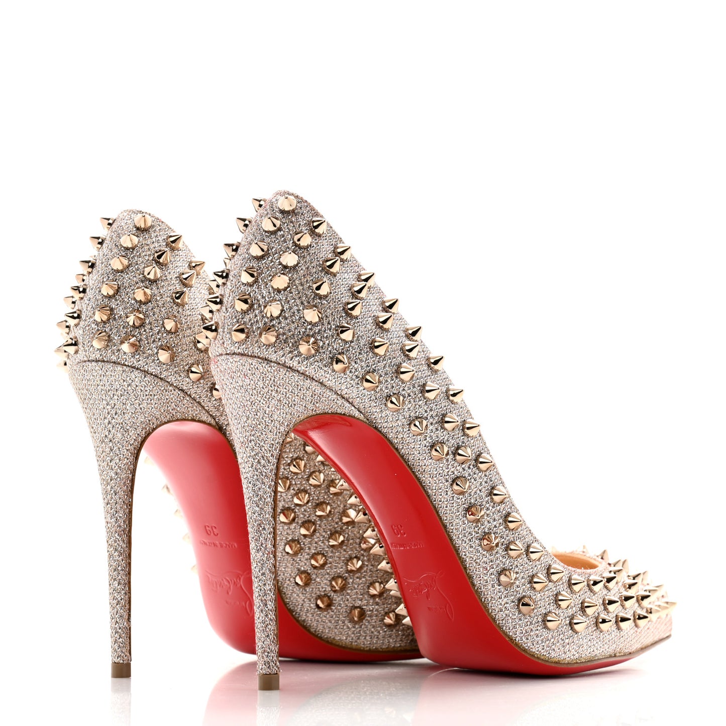 Glitter Mini Specchio Follies Spikes 120 Pumps 39 Ivory Colombe