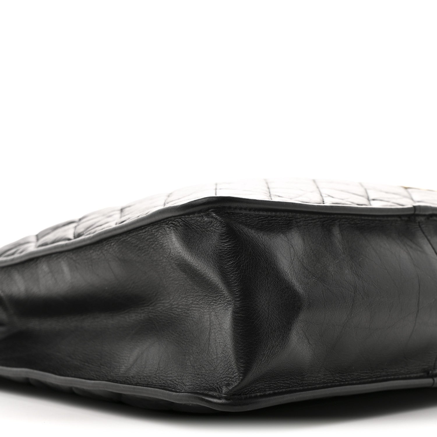 Chanel Aged Calfskin Medium Charm Shopping Bag Black 9 of 10