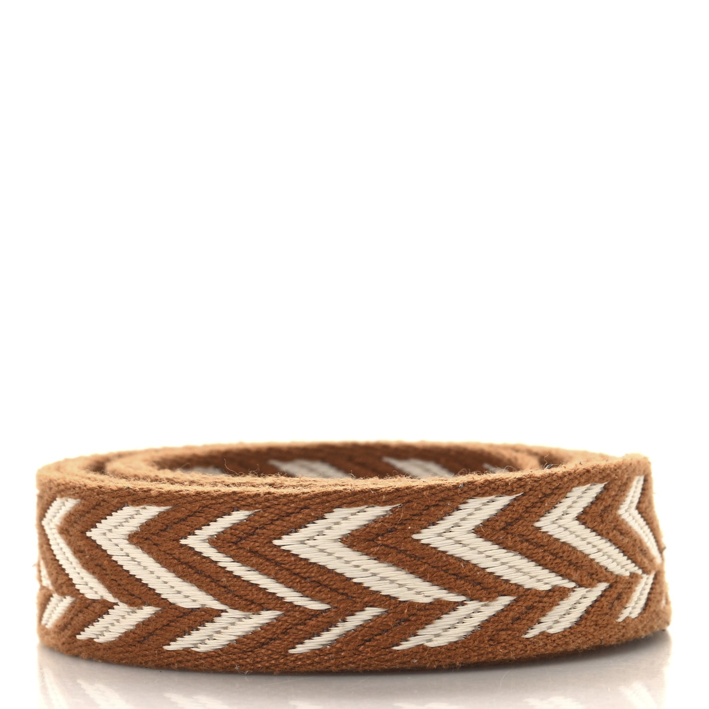 Toile Swift 25mm Sangle ZigZag Shoulder Strap Gold White