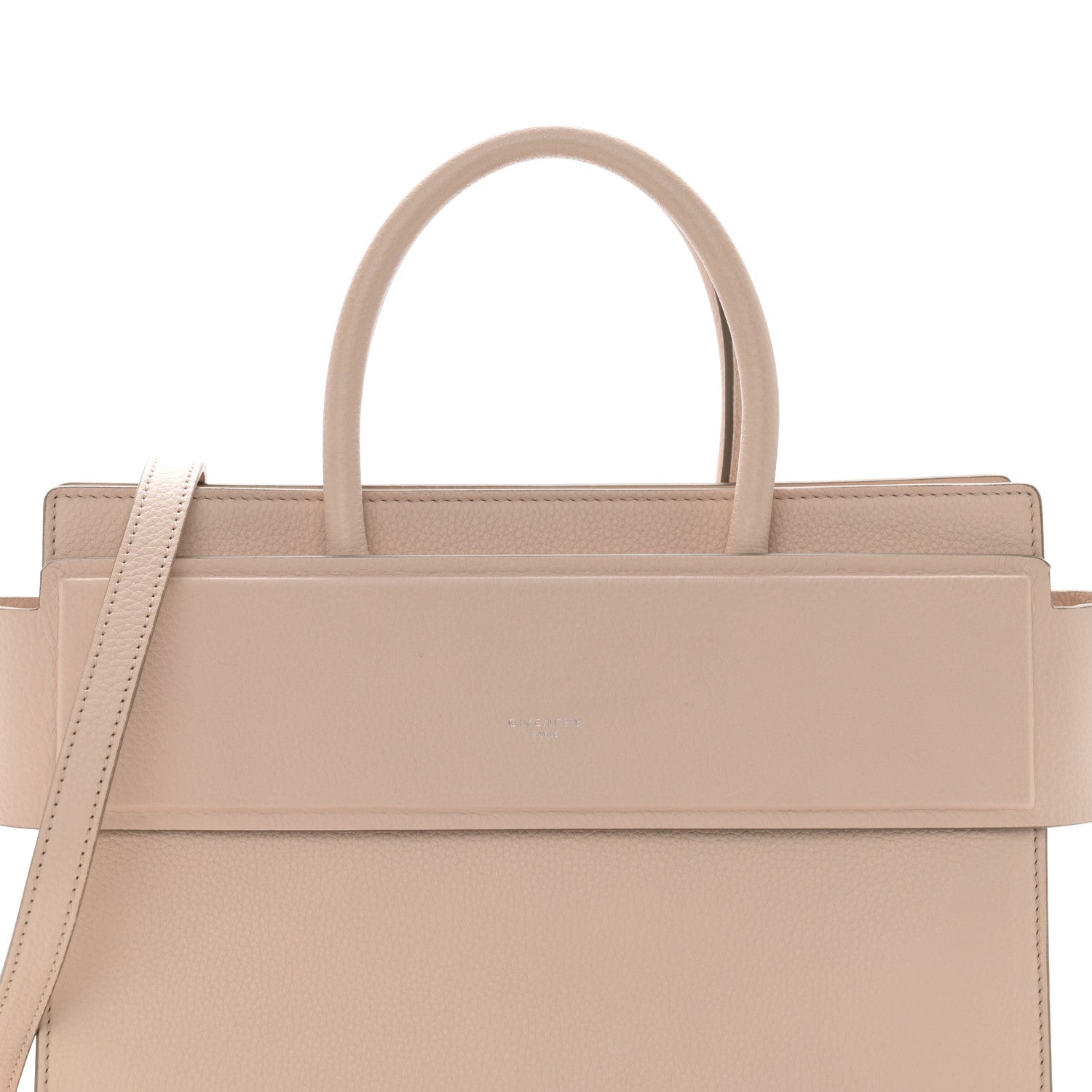 Givenchy Grained Calfskin Small Horizon Satchel Beige 7 of 10