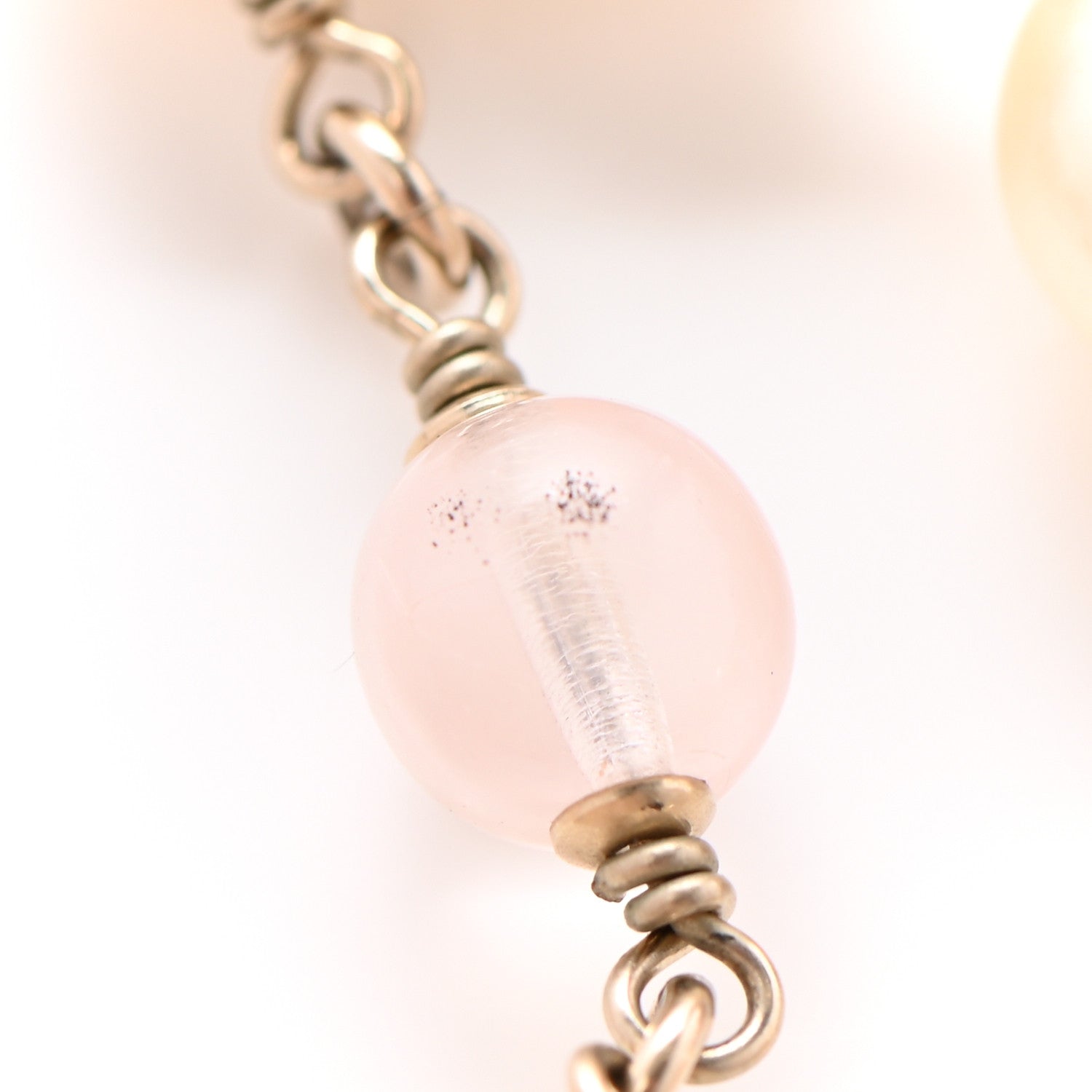 Chanel Pearl Beaded Enamel CC Long Necklace Gold 7 of 11