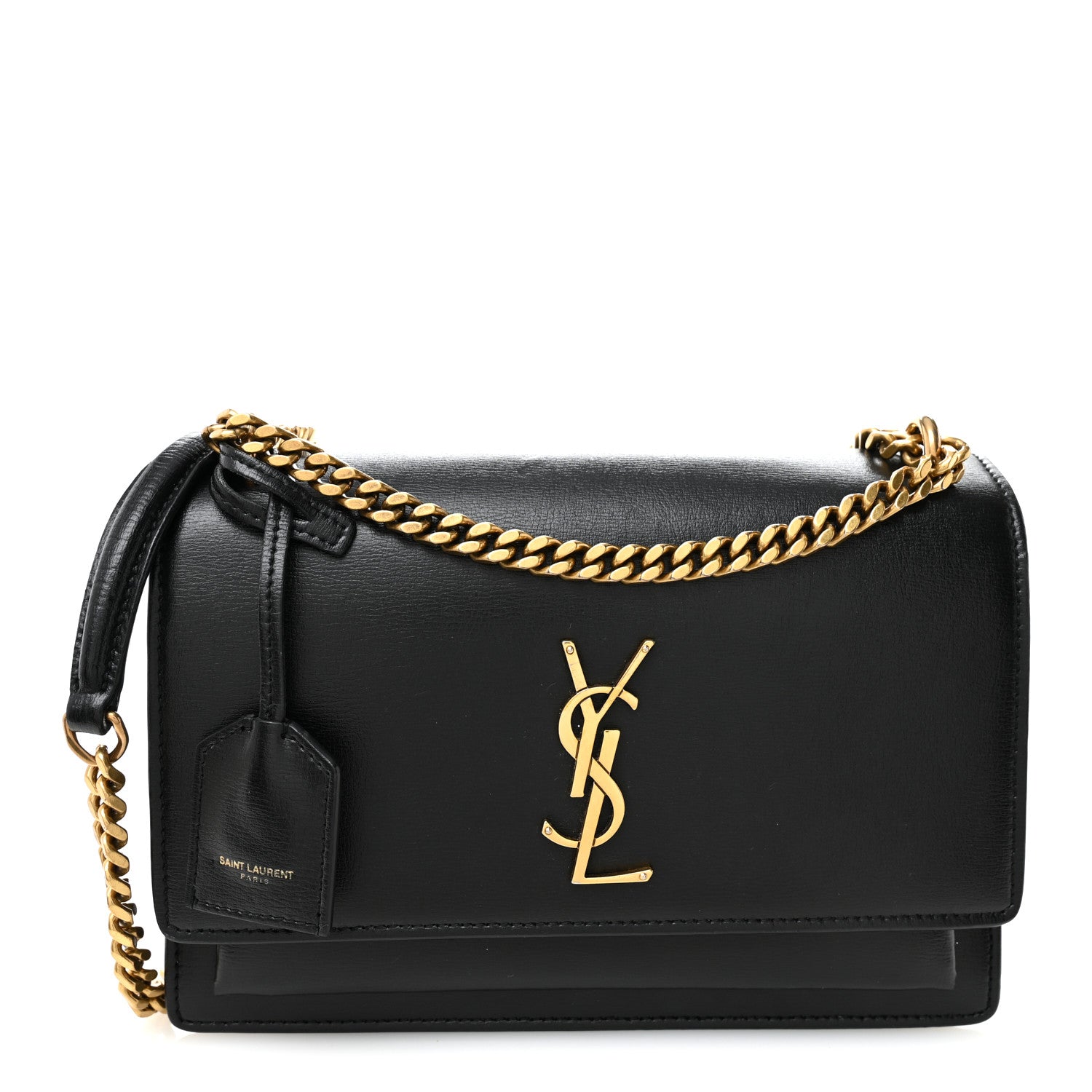 Saint Laurent Calfskin Medium Monogram Sunset Black 1784416 Saint Laurent Calfskin Medium Monogram Sunset Black 1784416