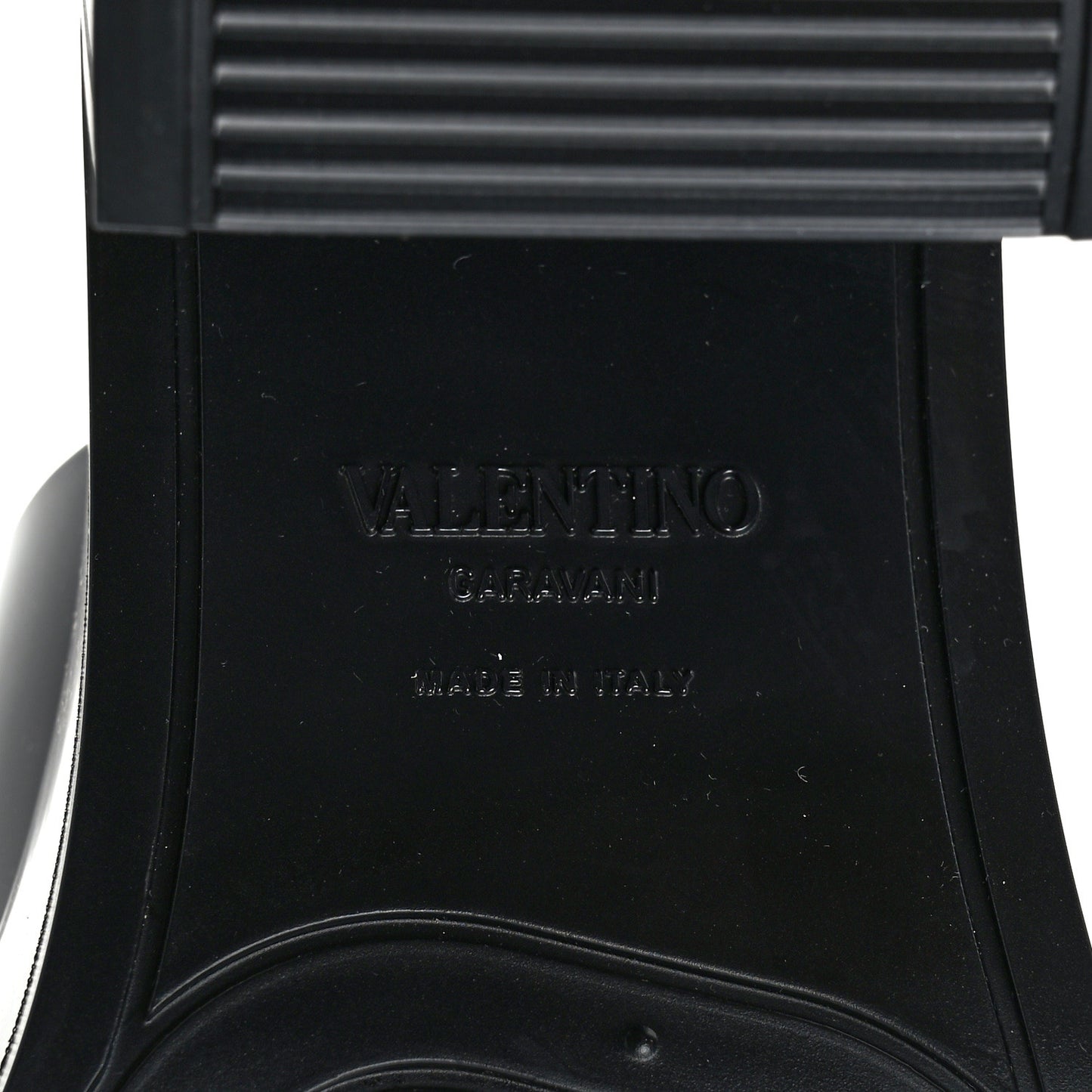 Rubber VLogo PM Platform Slide Sandals 40 Black