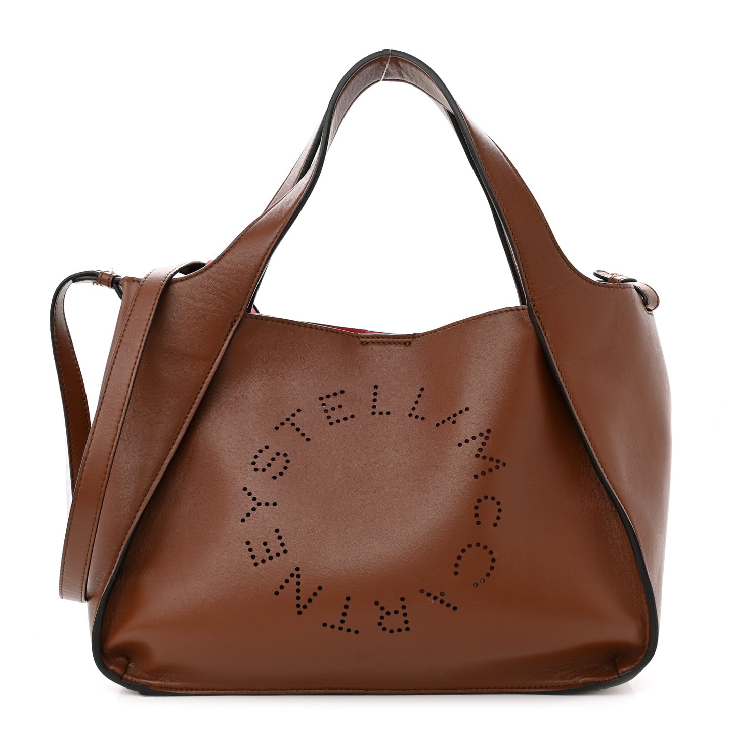 Eco Alter Nappa Perforated Logo Crossbody Cinnamon