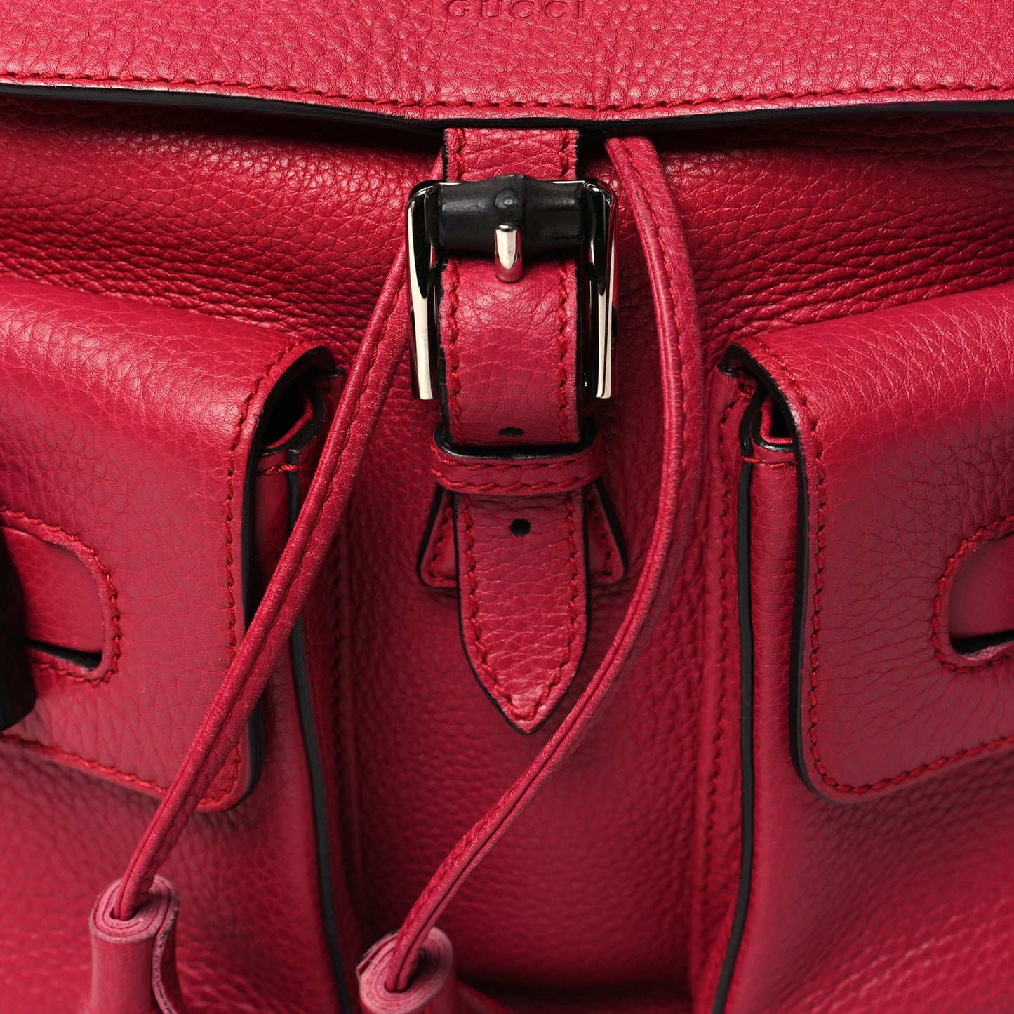 Cellarius Calfskin Medium Bamboo Backpack Petunia