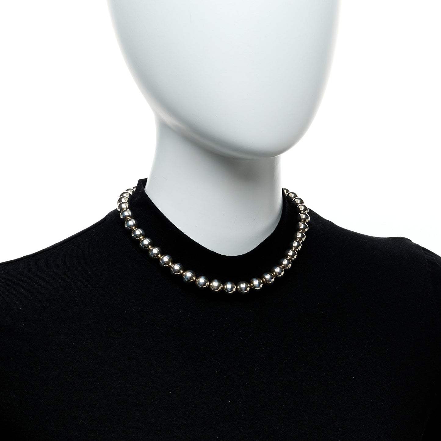 Sterling Silver 10mm Hardwear Ball Necklace