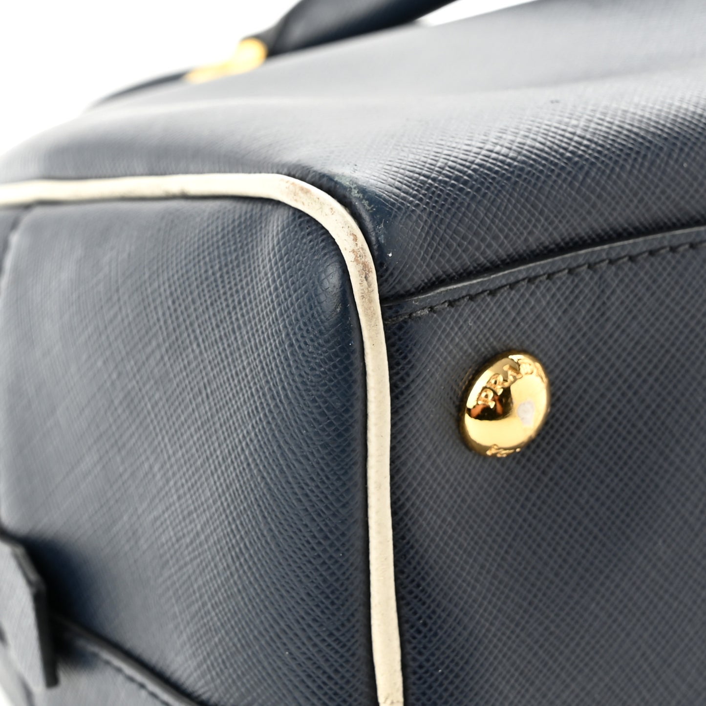 Saffiano Lux Bowling Bag Baltico Talco