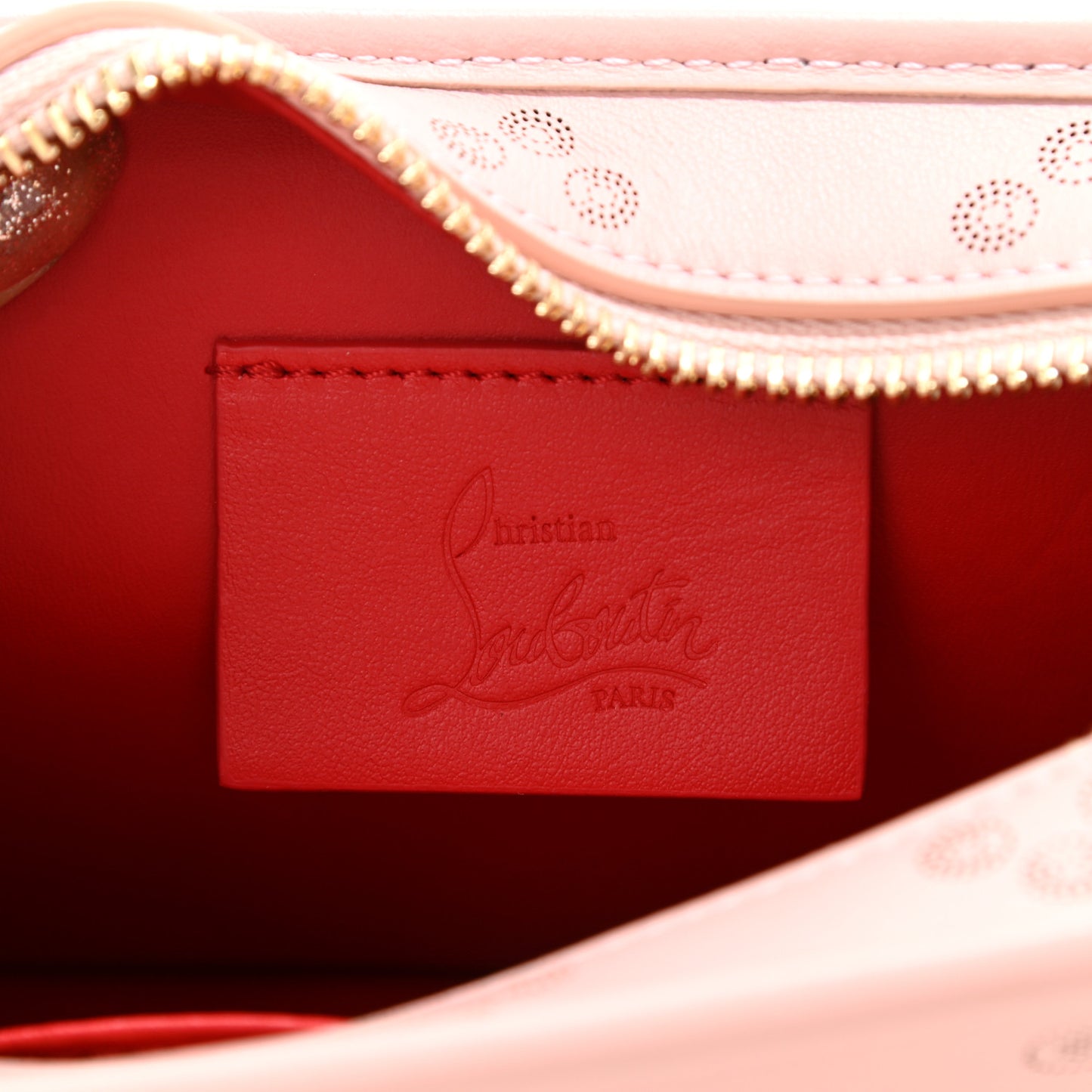 Calfskin Small Radioloubi Pink