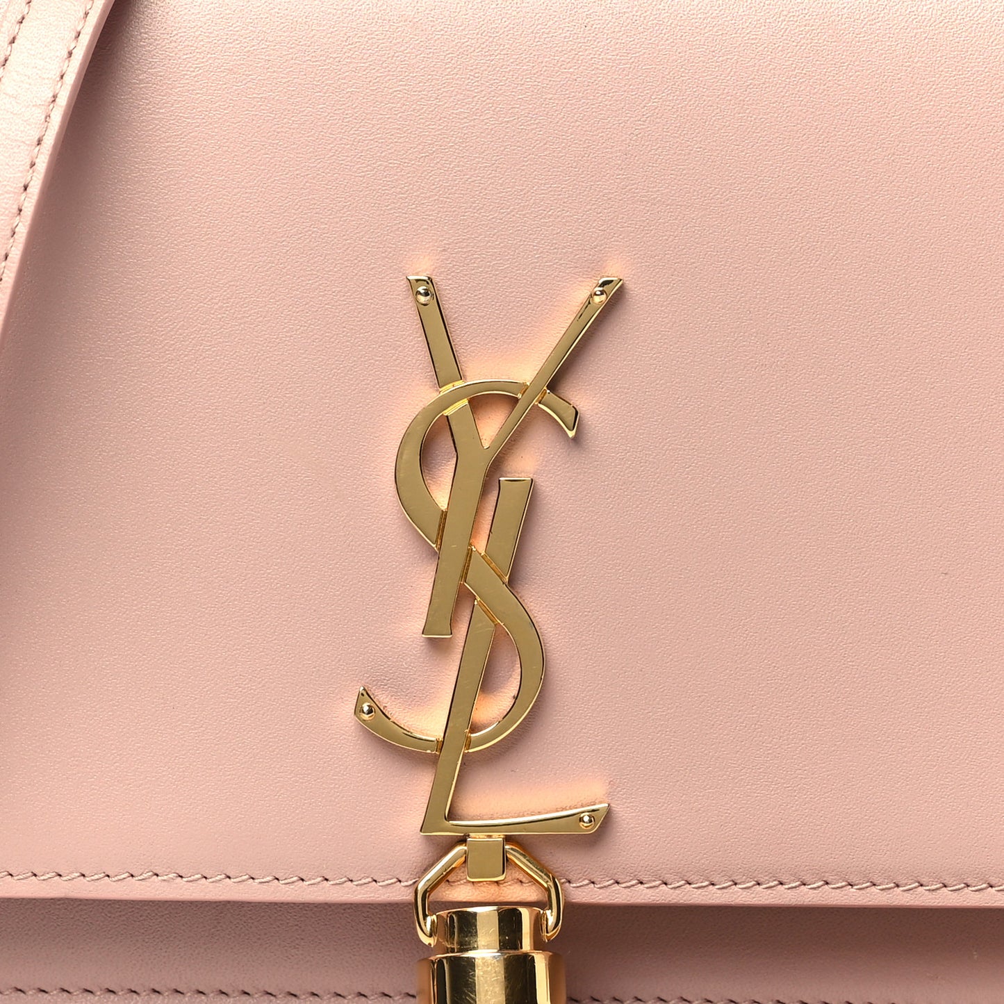 Smooth Calfskin Classic Monogram Kate Tassel Chain Wallet Pale Pink