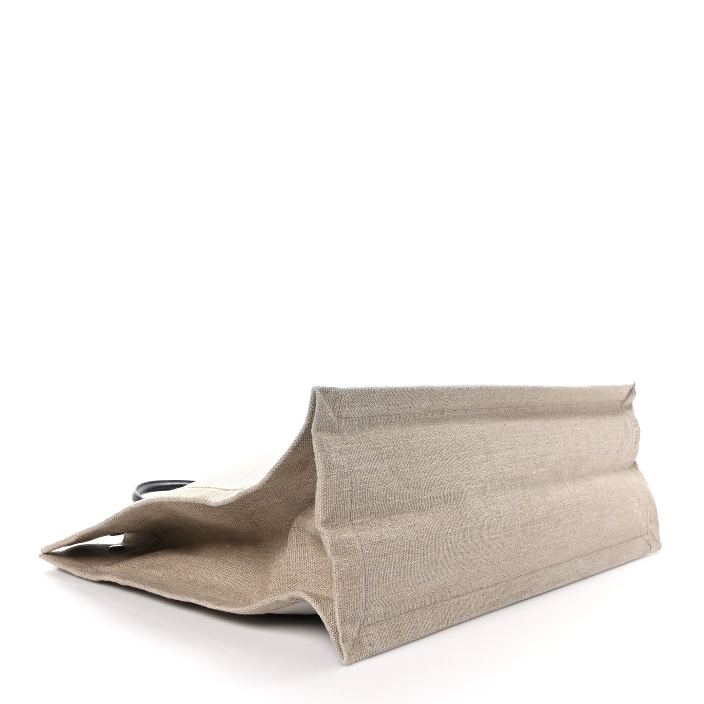 Linen Calfskin Rive Gauche Tote Optic White