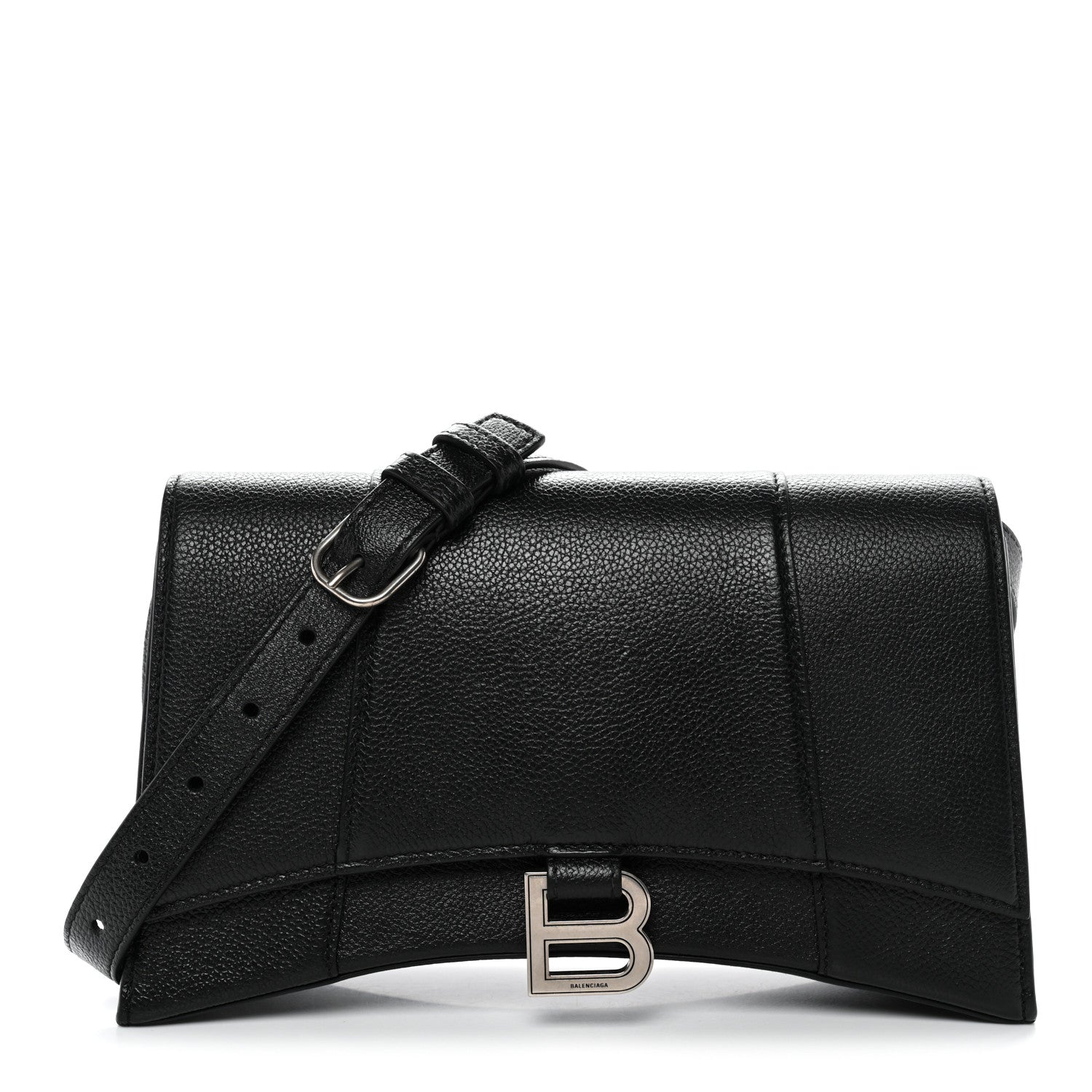 balenciaga grained leather sling backpack Balenciaga Grained Calfskin Small Hourglass Sling Shoulder Bag Black  1853240 – FASHIONPHILE