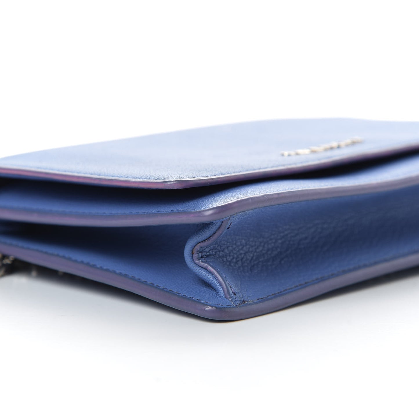 Sugar Goatskin Pandora Chain Wallet Blue