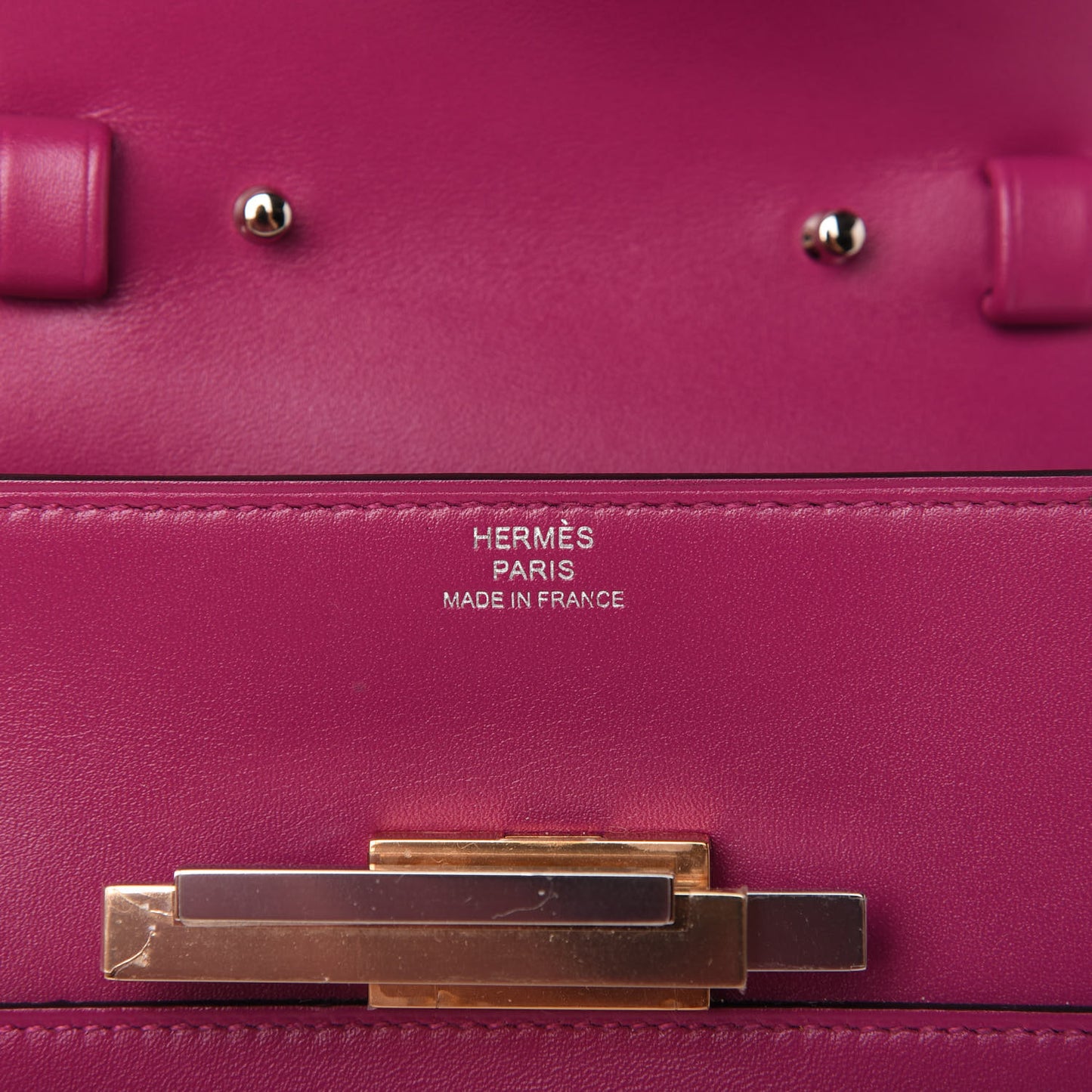 Villandry Calfskin Mini Cinhetic Wallet Rose Pourpre