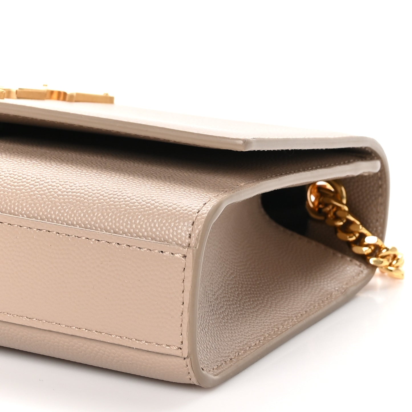 Grain De Poudre Small Monogram Kate Satchel Dark Beige