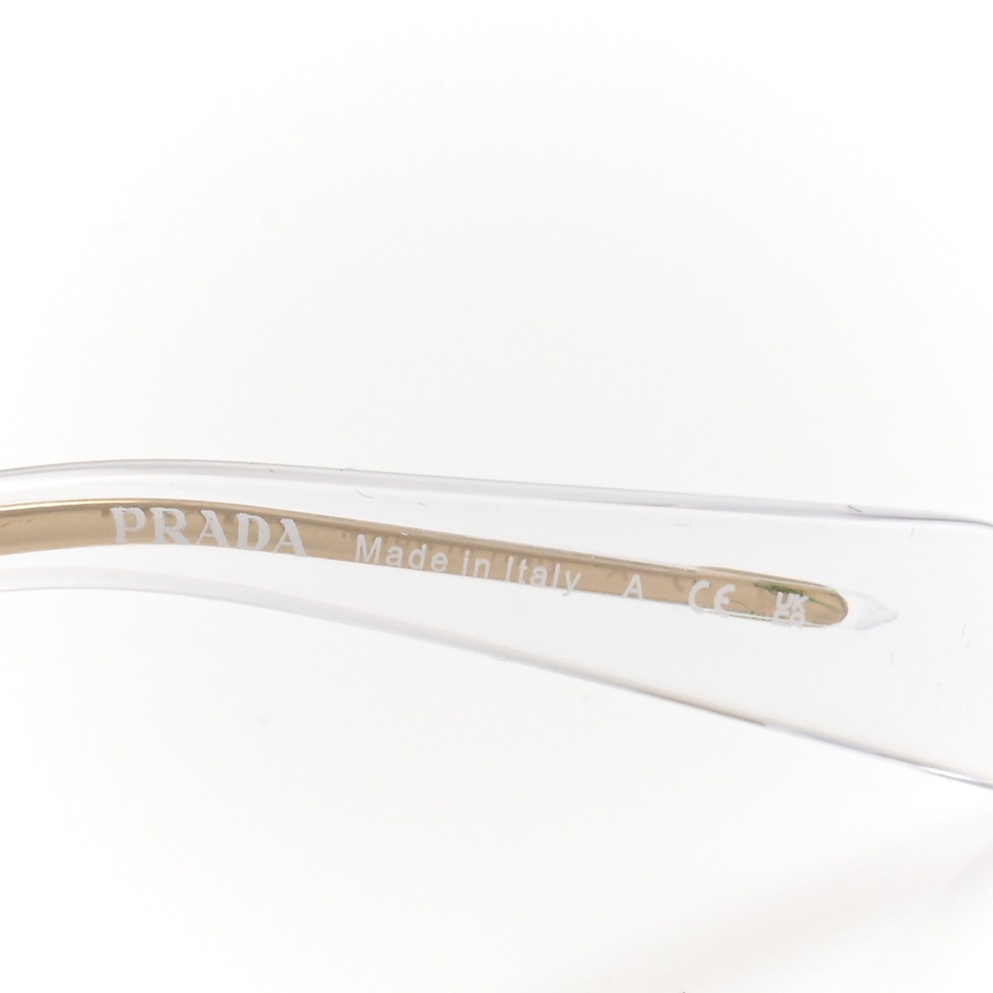 Metal Symbole Triangle Logo Sunglasses SPR A51 Gold Blue