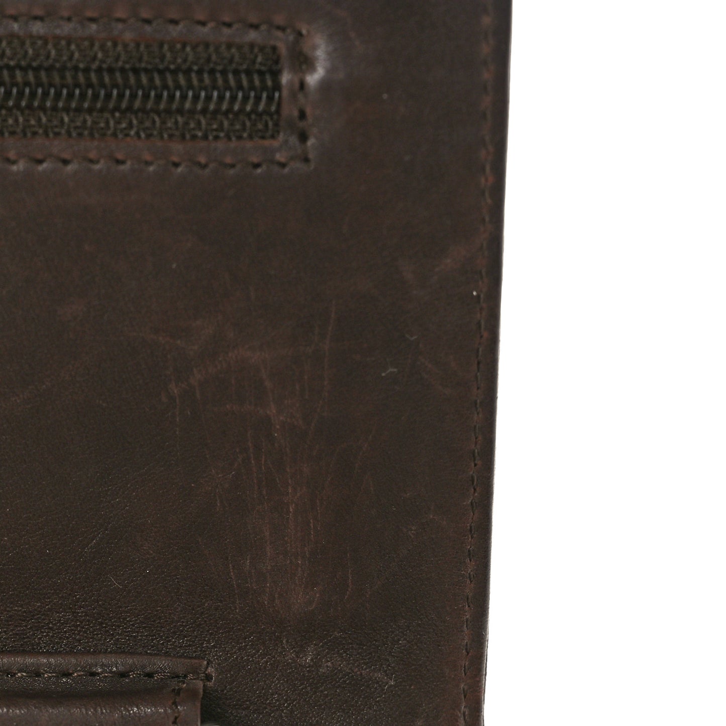 Lambskin Timeless CC Wallet on Chain WOC Dark Brown
