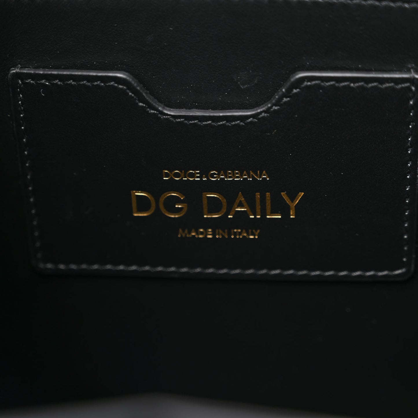 Calfskin Medium DG Daily Shopper Tote Black