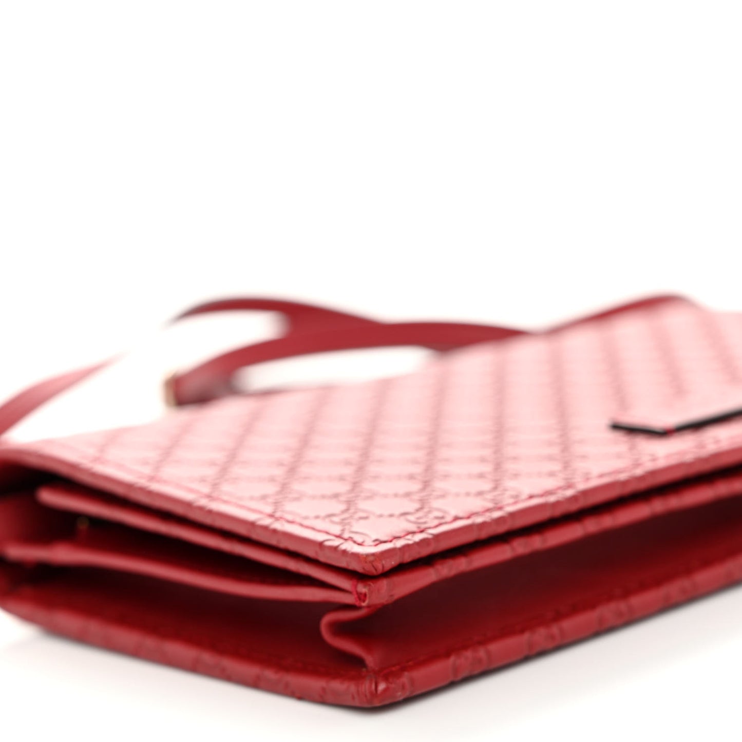 Microguccissima Crossbody Wallet Red