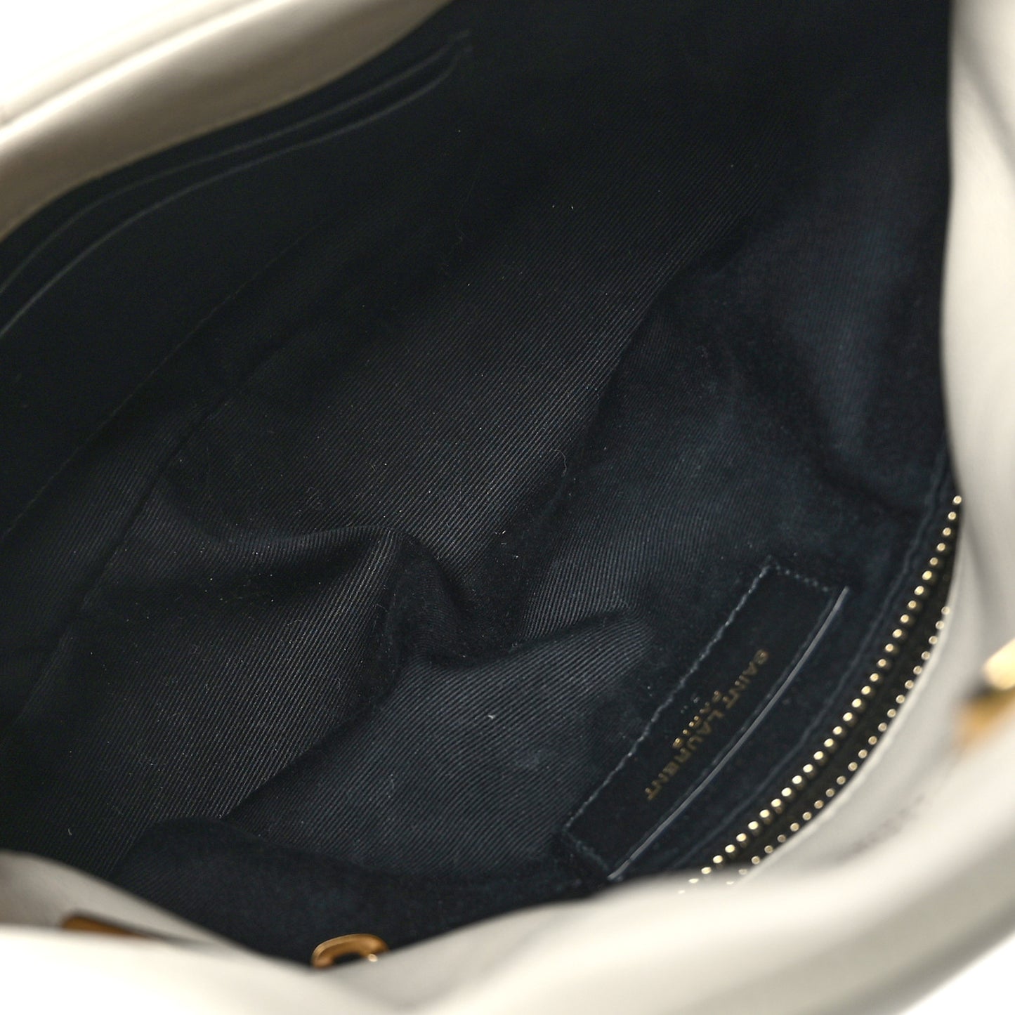 Lambskin Quilted Toy Loulou Puffer Monogram Chain Satchel Crema Soft