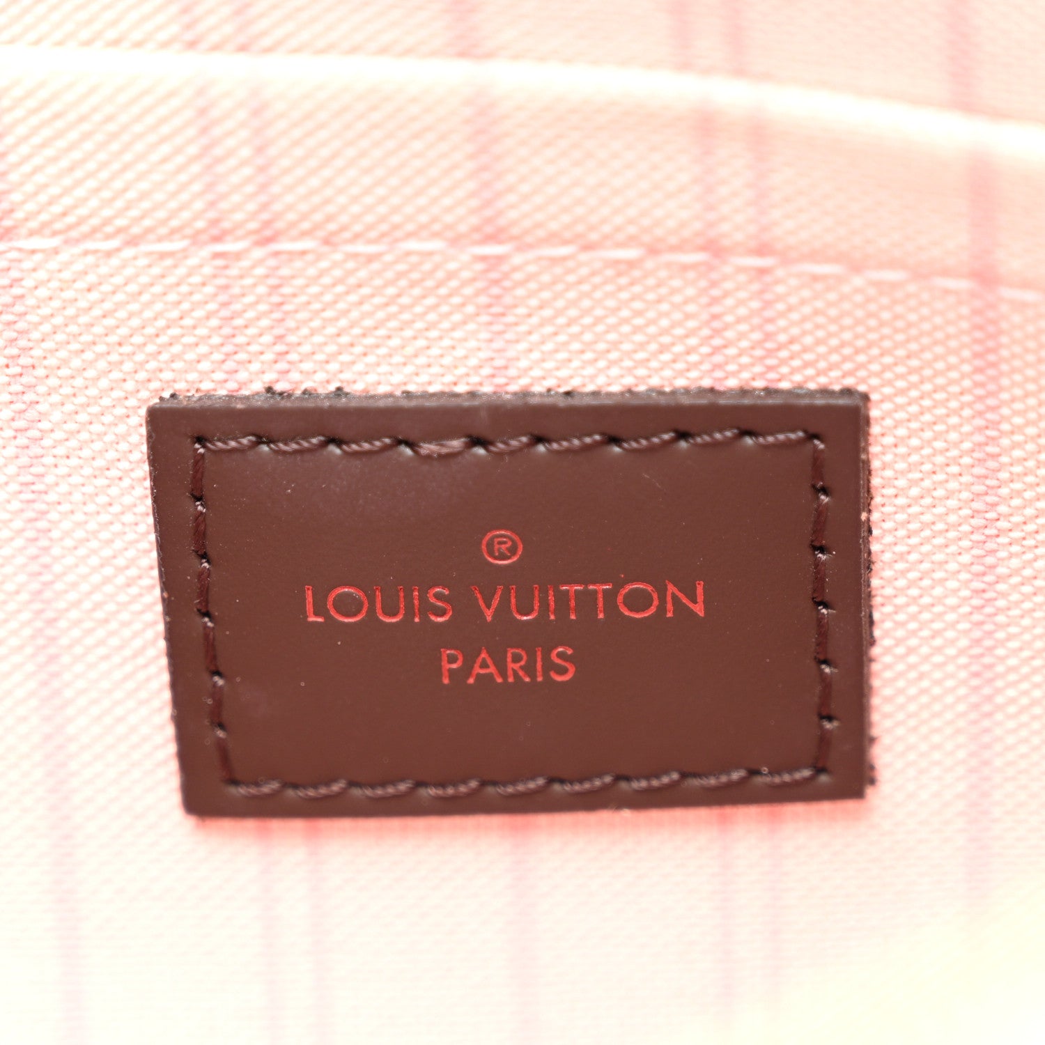 Louis Vuitton Damier Ebene Neverfull MM GM Pochette Rose Ballerine 5 of 6