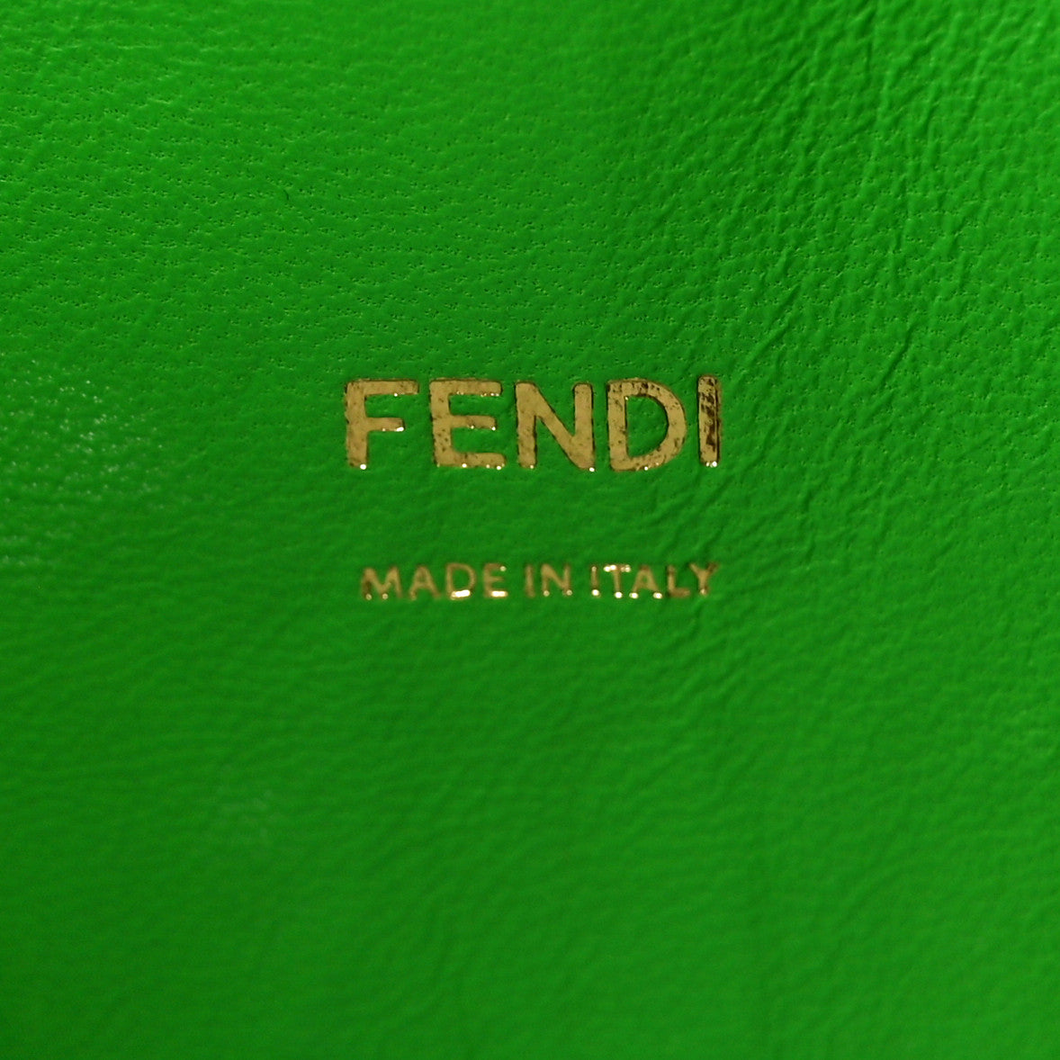 Fendi Nappa FF Woven Baguette Cuoio Tomatillo 6 of 9