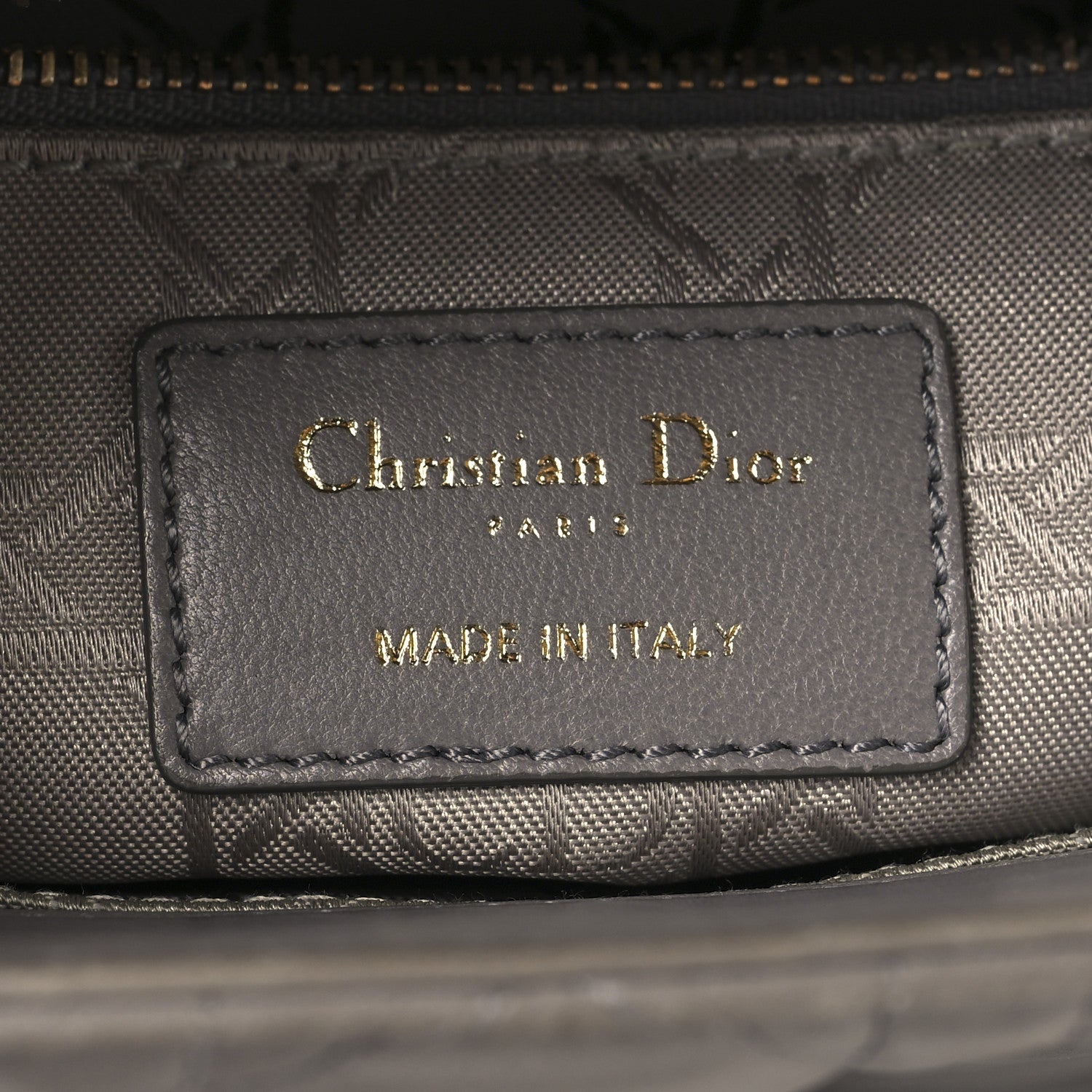 Christian Dior Lambskin Cannage Small Lucky Badges My Lady Dior Grey 6 of 13