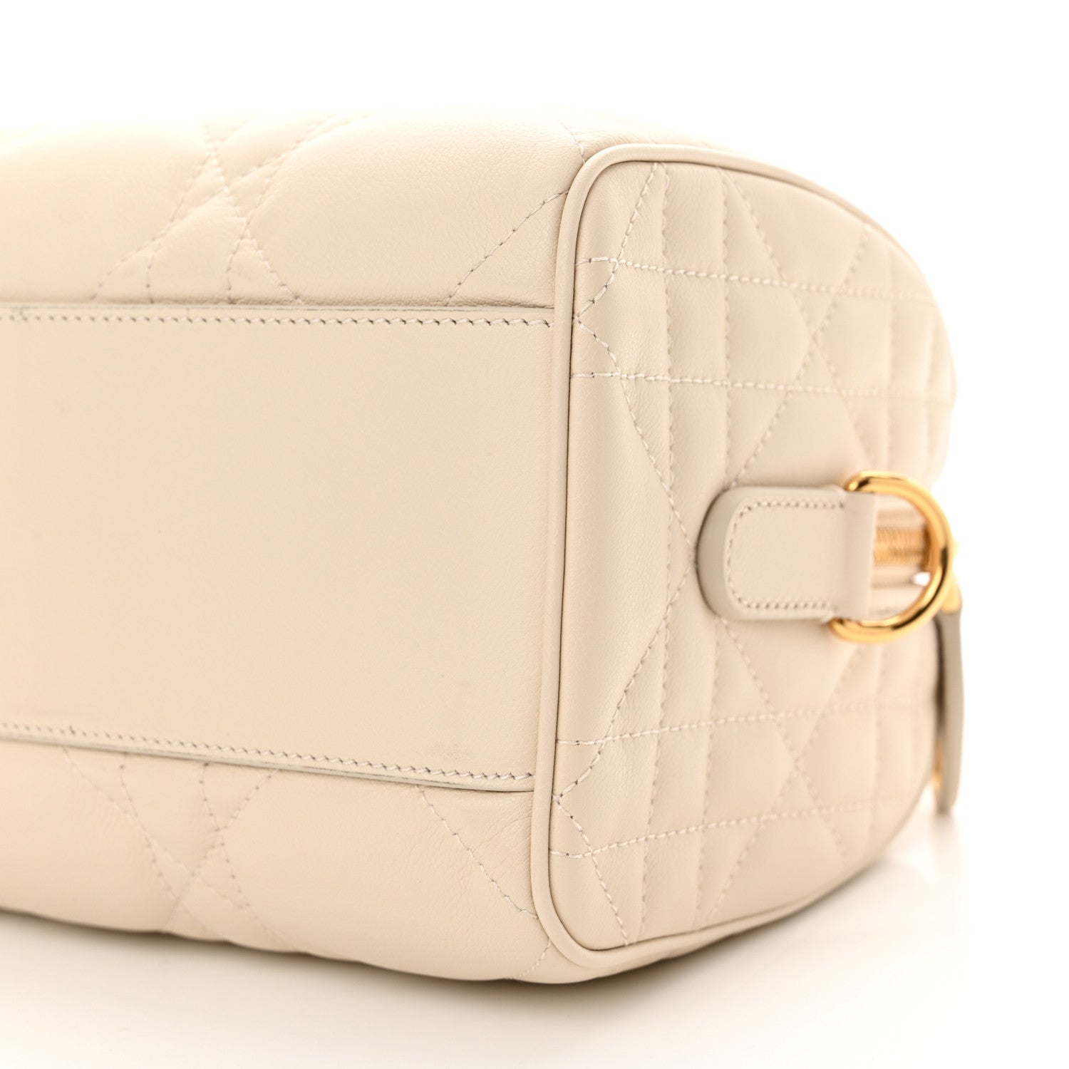 Christian Dior Calfskin Macrocannage Groove 20 Bag Dusty Ivory 10 of 11