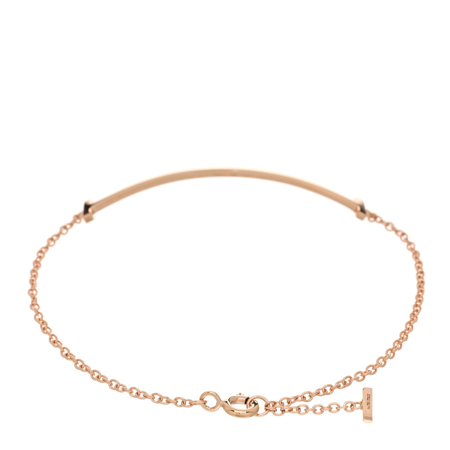 18K Rose Gold T Smile Bracelet