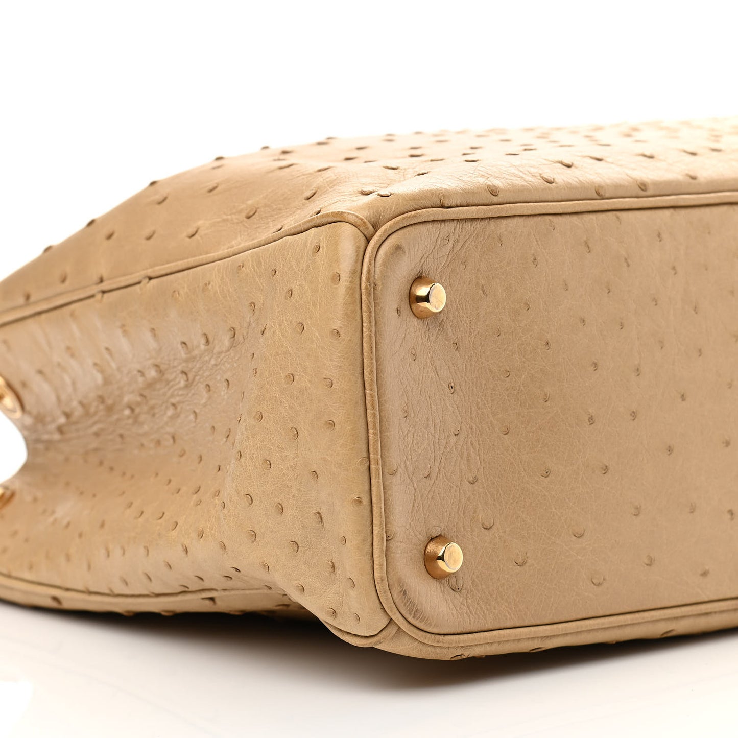 Ostrich Large Diorissimo Tote Beige