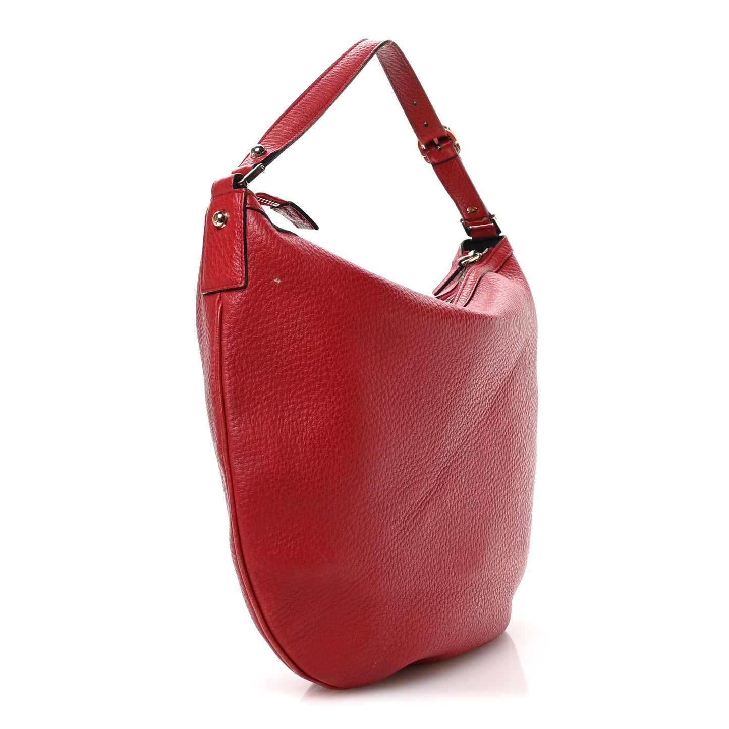 Calfskin Web Small Blondie Hobo Red