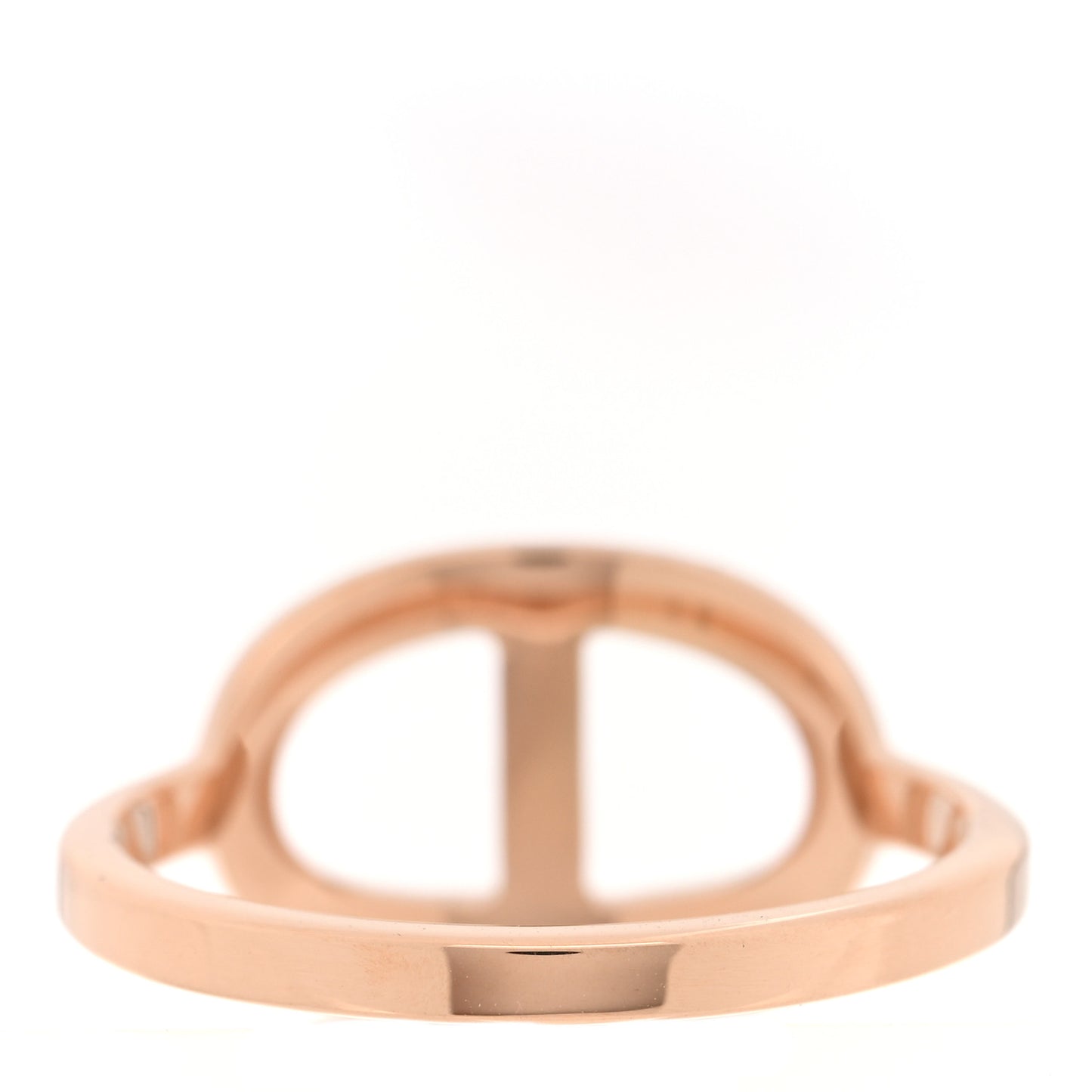 18K Rose Gold Diamond MM Chaine d'Ancre Contour Ring 56 7.5