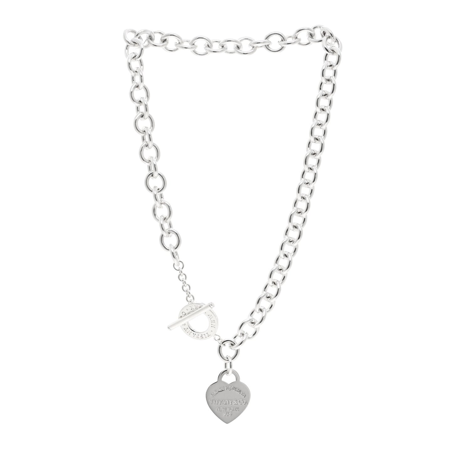 Sterling Silver Return to Tiffany Heart Tag Toggle Necklace