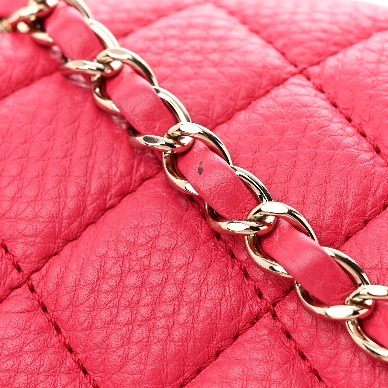 Chanel Calfskin Quilted Small XXL Travel Flap Bag Dark Pink 14 of 15