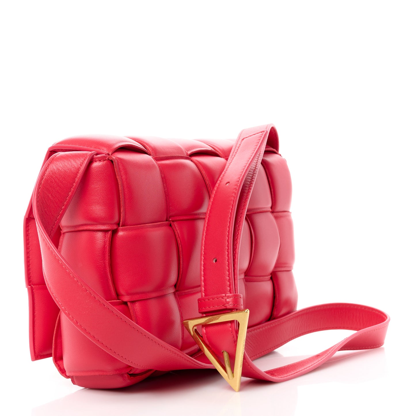 Nappa Maxi Intreccio Padded Cassette Crossbody Bag Firework