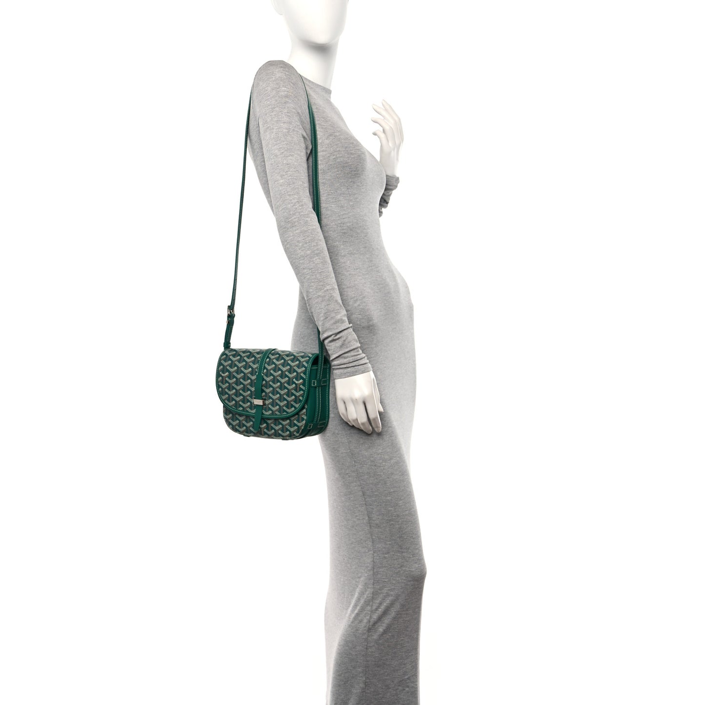 Goyardine Belvedere II PM Messenger Bag Green