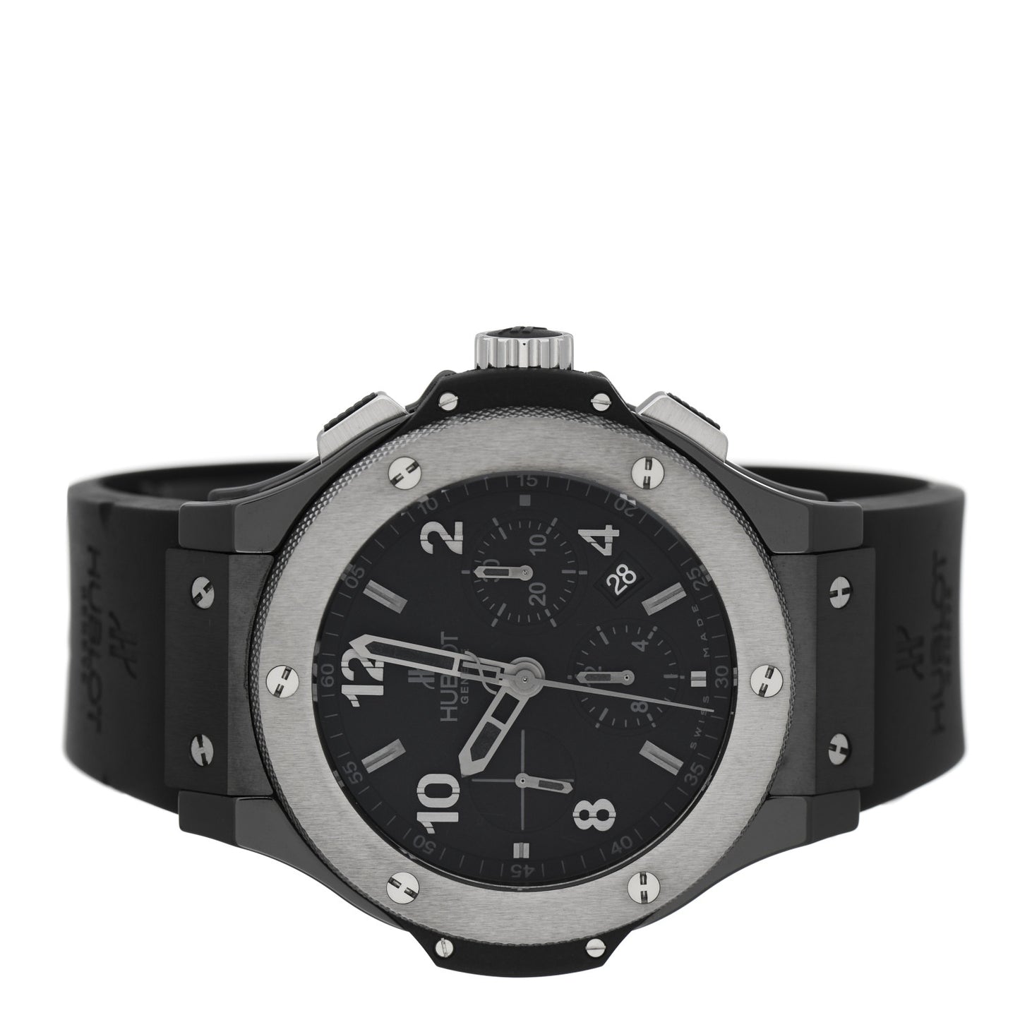 Ceramic Tungsten Rubber 44mm Big Bang Ice Bang Chronograph Automatic Watch Black 301.CK.1140.RX