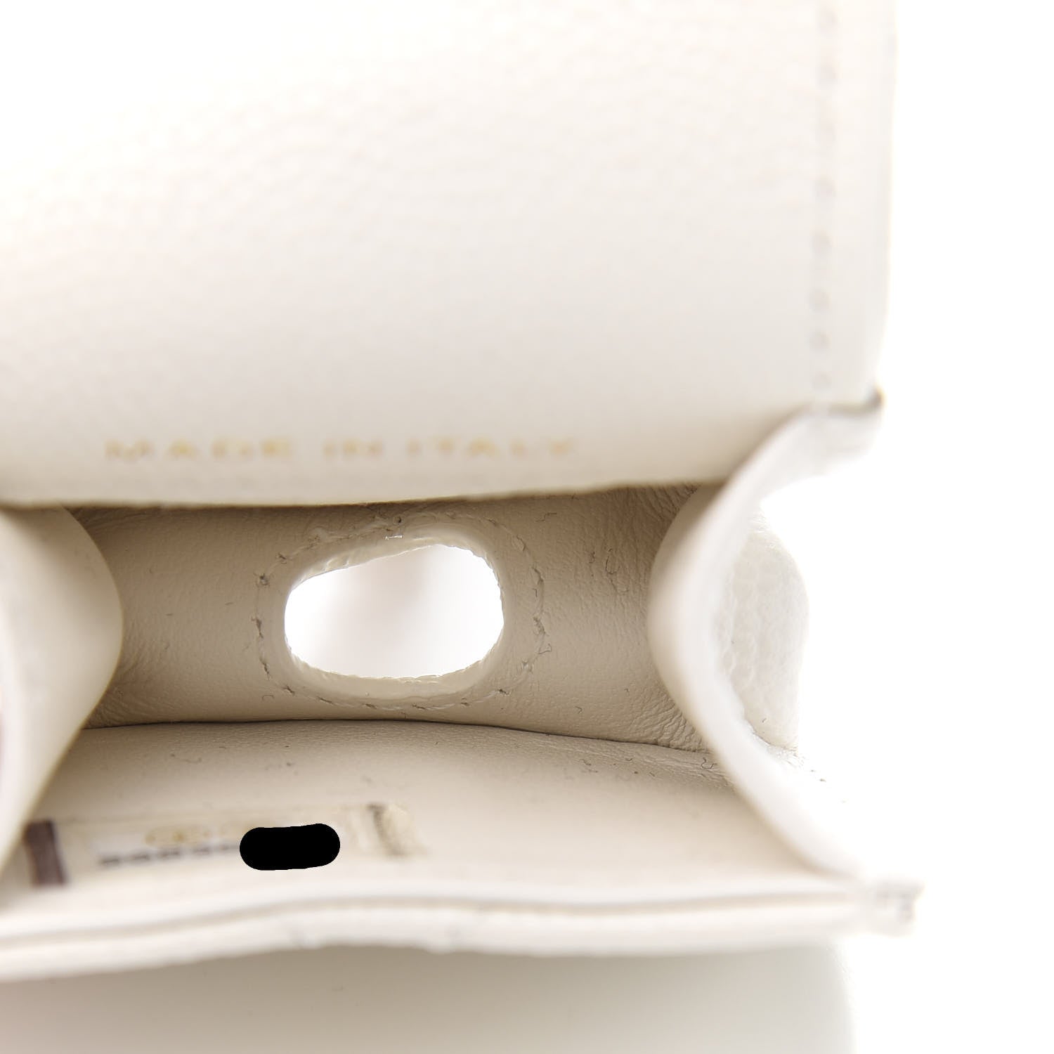 Chanel Caviar Quilted Airpods Case White 5 of 10