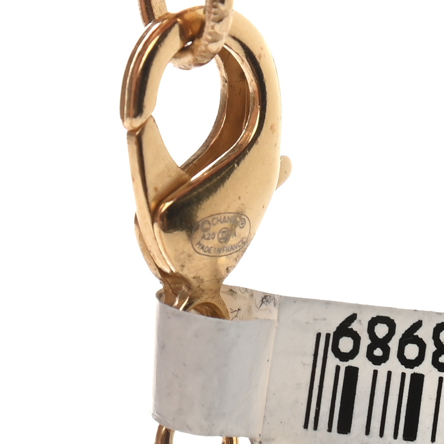 Chanel Crystal Logo Chain Belt 85 Gold 4 of 4