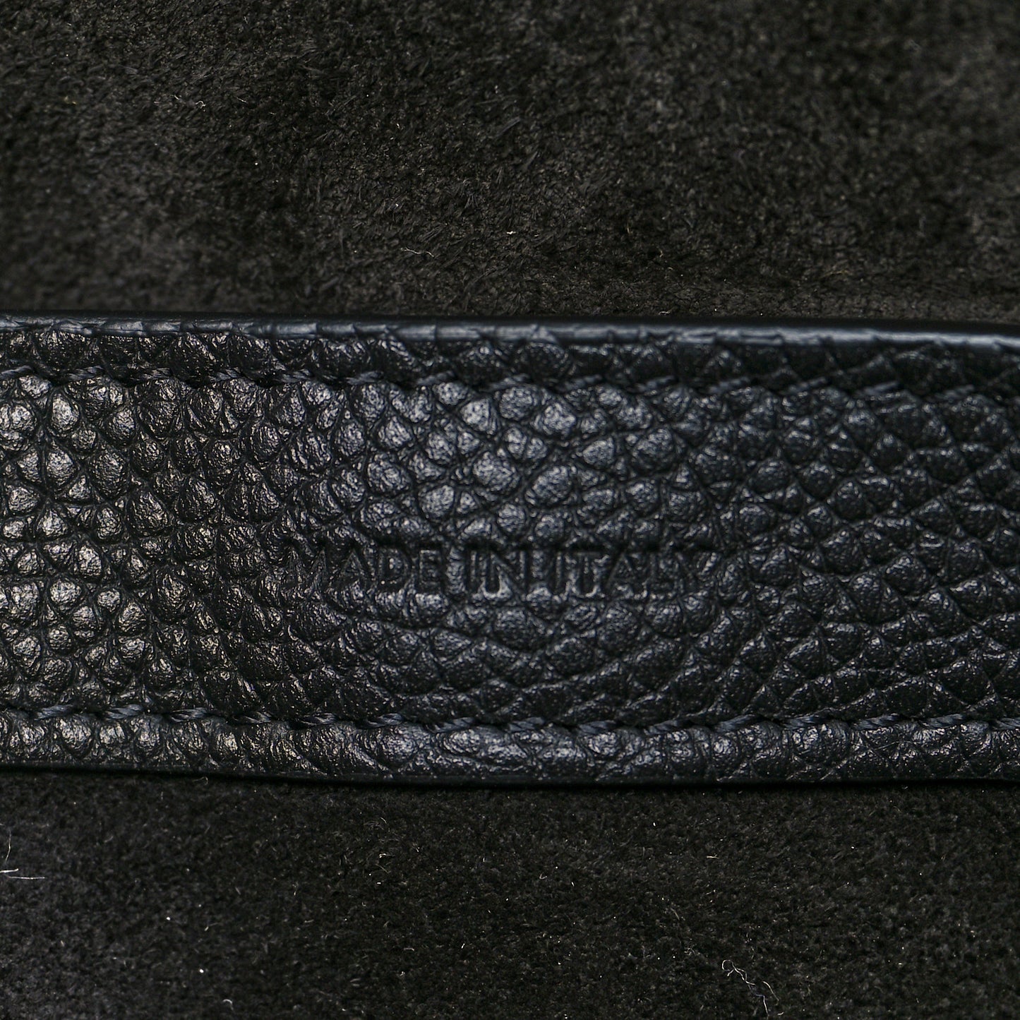 Grained Calfskin Small Folded Cabas Black