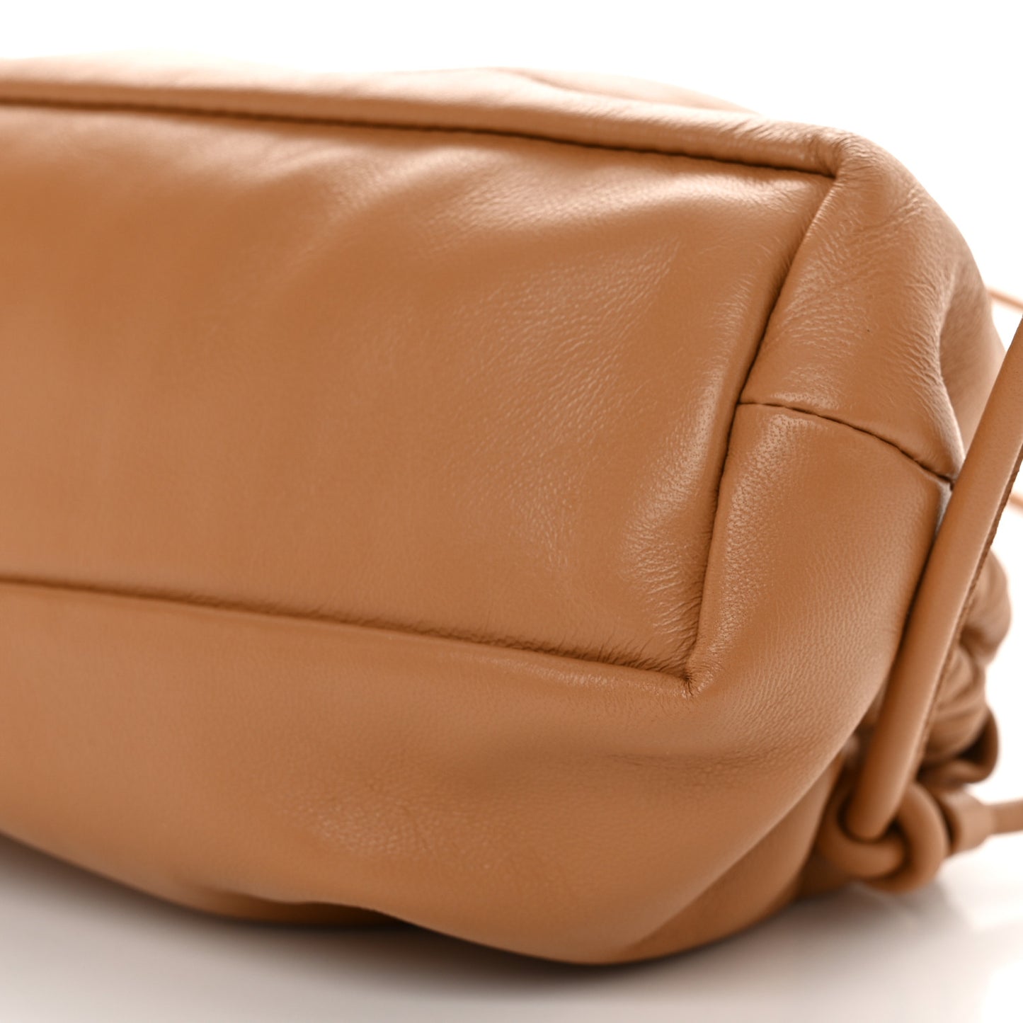 Lambskin Cloud Mini Clutch Caramel