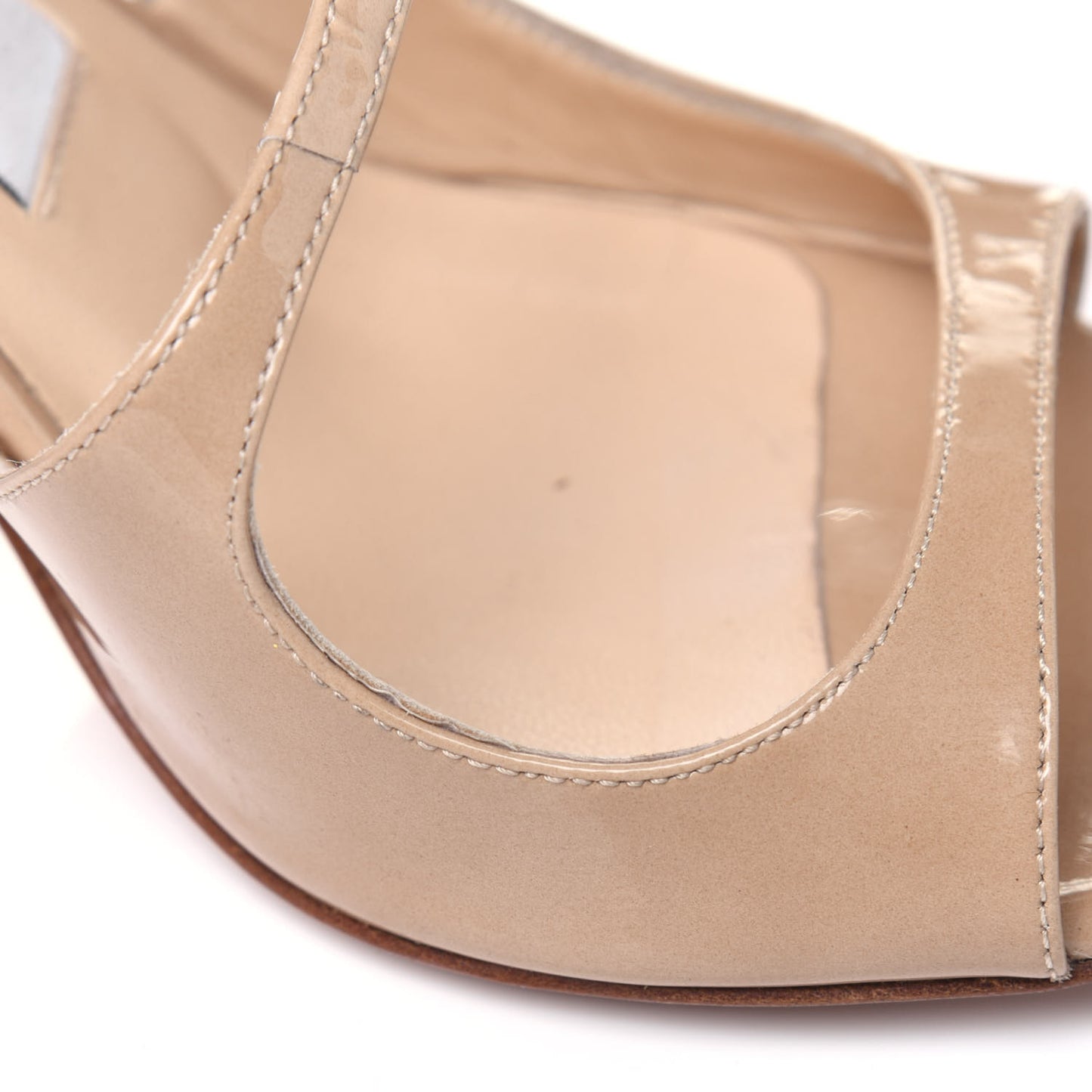 Patent Calfskin Lang Sandals 35 Sand