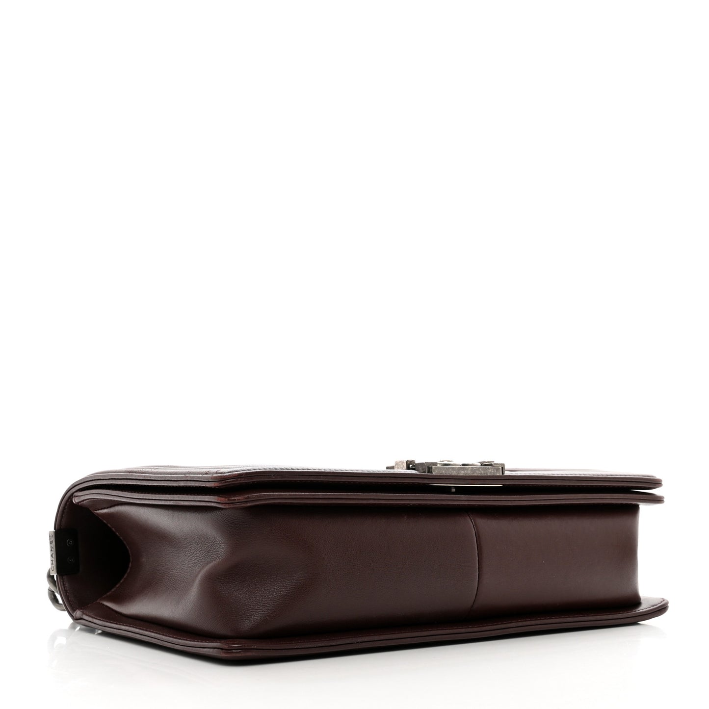 Calfskin Chevron Quilted New Medium Boy Flap Burgundy