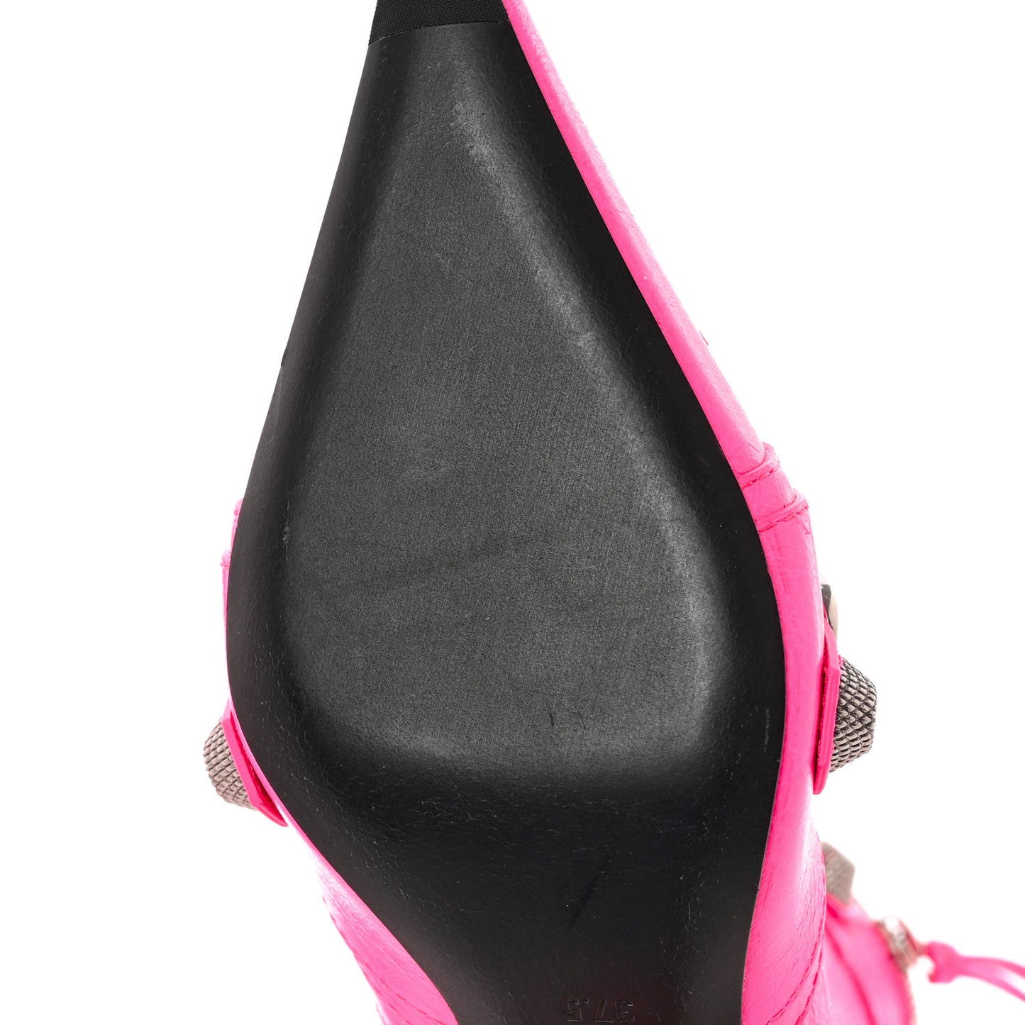 Agneau Arena Cagole 90mm Ankle Boots 37.5 Fluo Pink