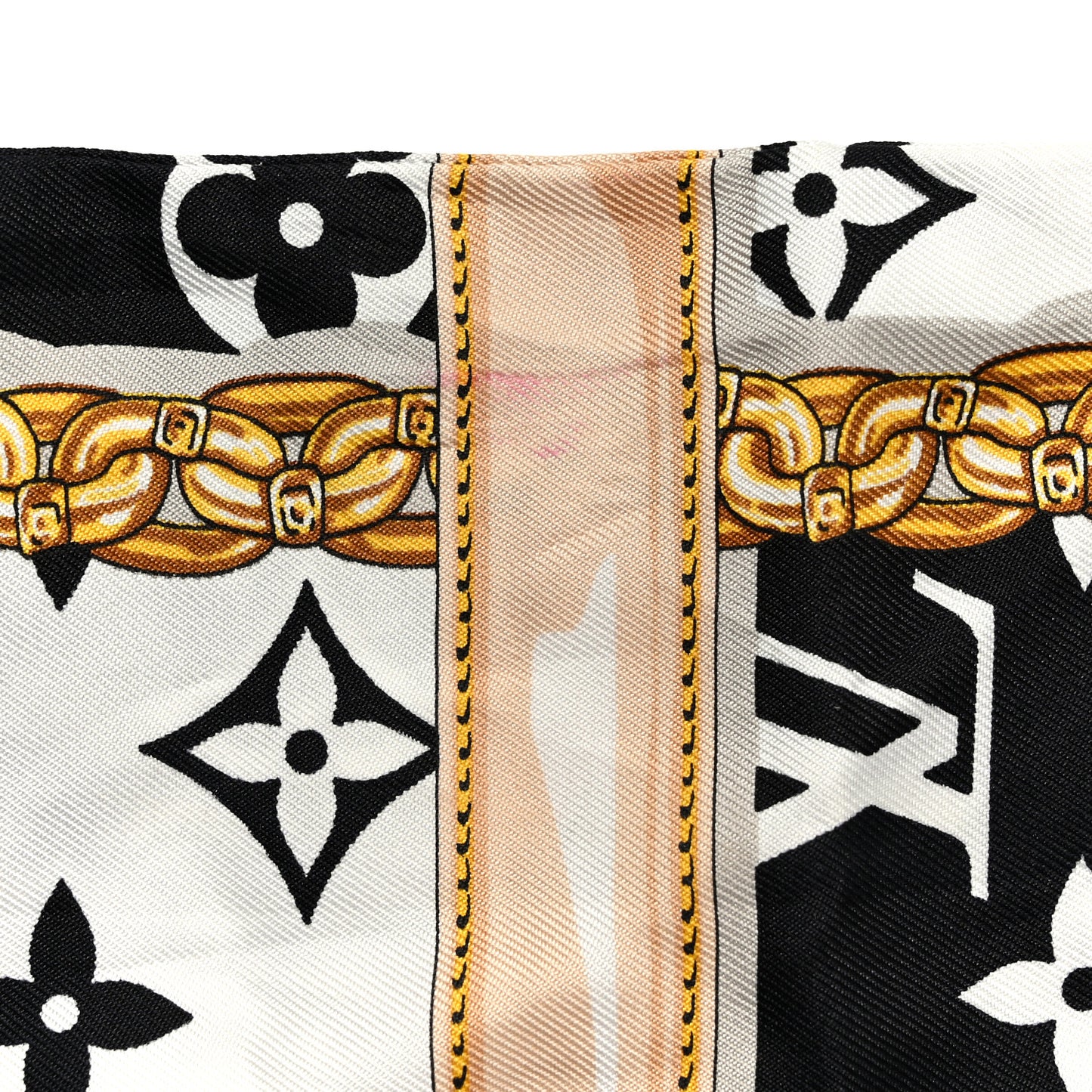 Silk Monogram Confidential Bandeau Black