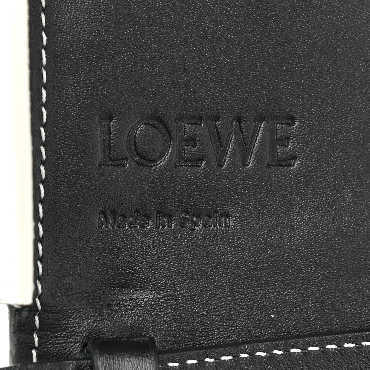 Soft Calfskin Heel Bag Black Soft White