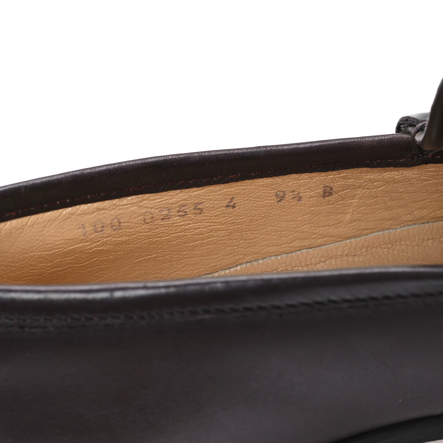 Gucci Calfskin Womens Horsebit Loafers 9.5 Marrone 9 of 10